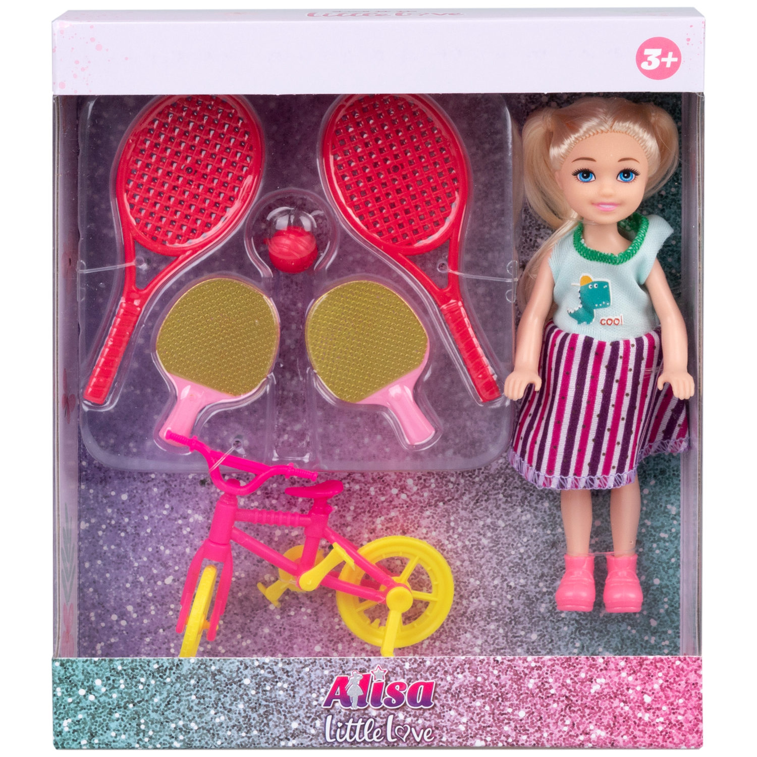 Кукла 1TOY ALISA LITTLE LOVE, 14,4 см, игровой набор