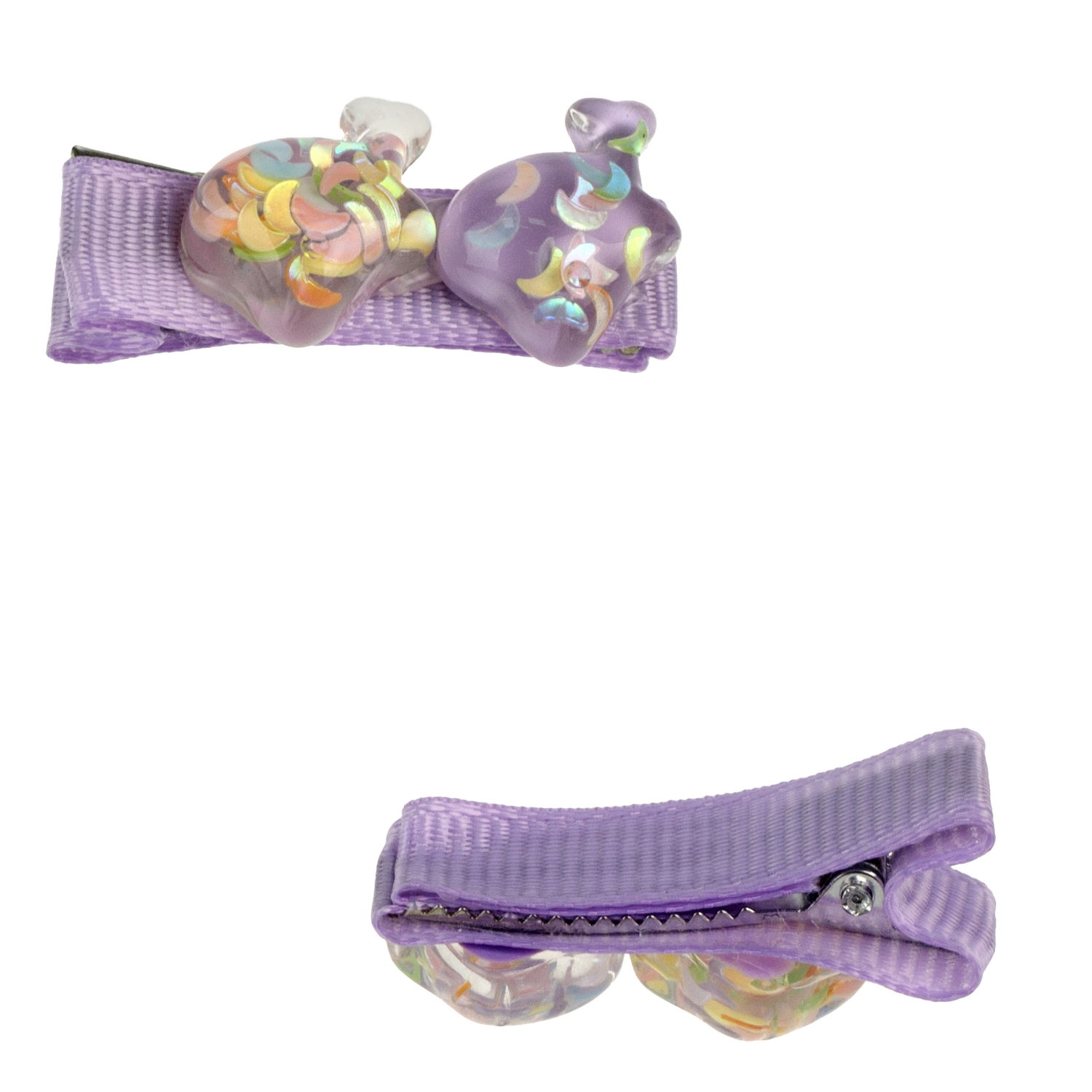 Lukky Fashion набор аксессуаров для волос сиреневый, в наборе 10 заколок, подарочная упаковка 14х14х4см