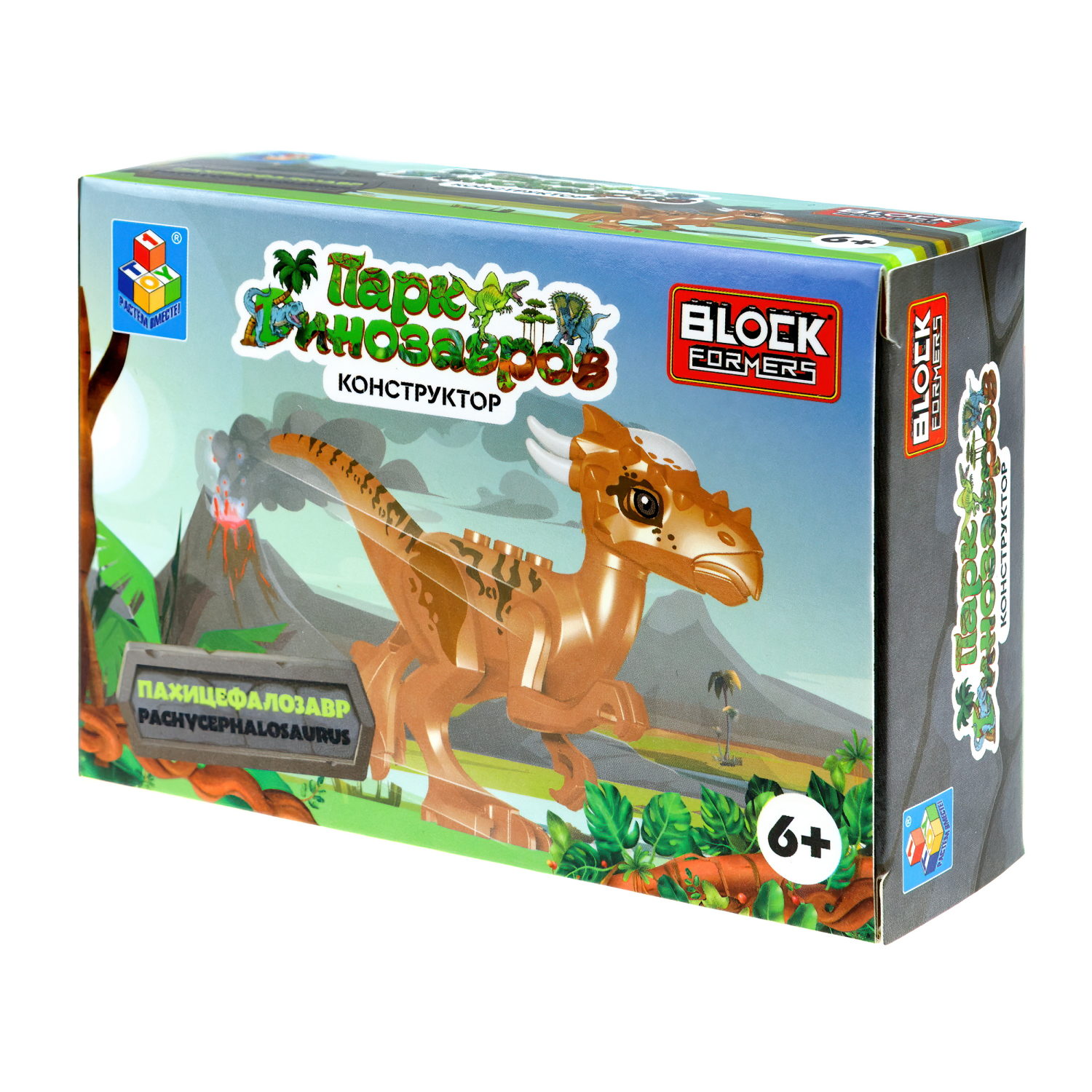 Конструктор 3д Blockformers 1TOY Парк динозавров, детский, 1 шт.