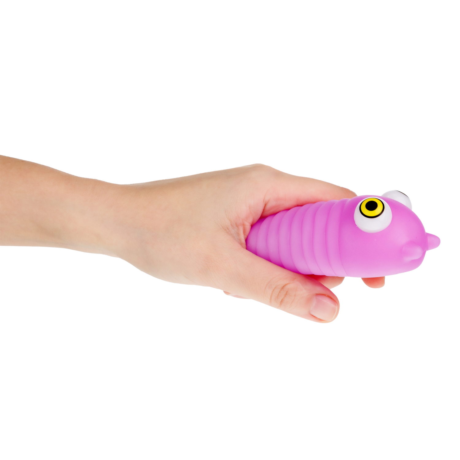 1toy Пучеглаз-антистресс "Слизень" 4,6х4х15 см, 4 вида в ассортименте