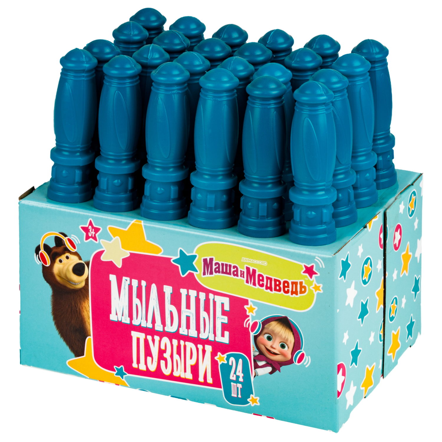 Мыльные пузыри 1TOY Маша и Медведь, 60 мл