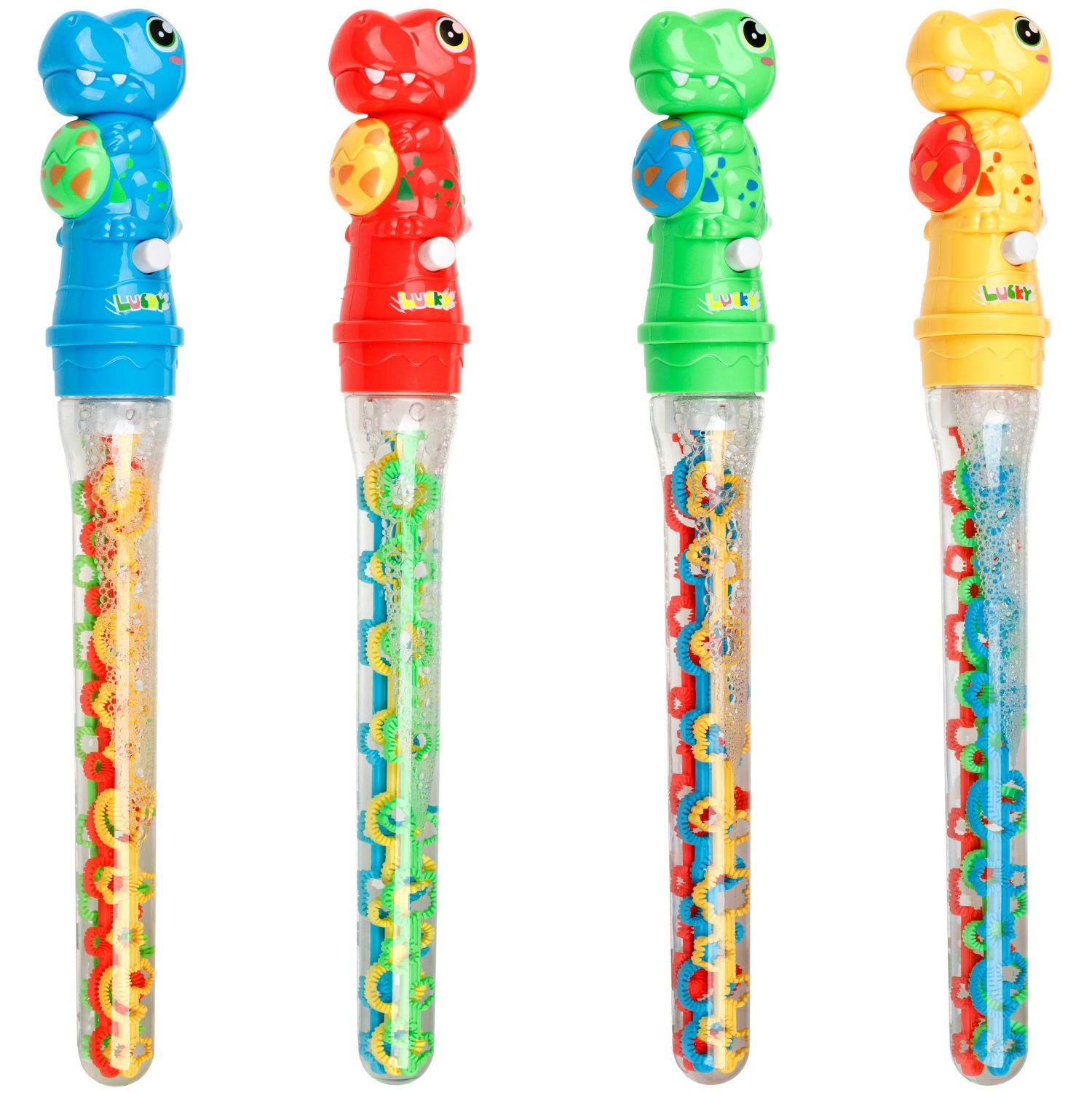 Мыльные пузыри1TOY Мы-шарики! Дракоша с веерным венчиком, 160 мл, 3 цвета в ассортименте