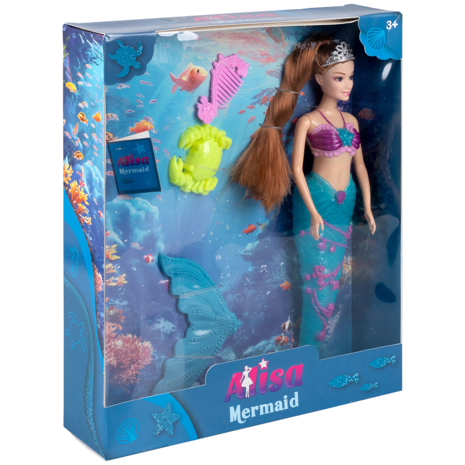 Кукла русалочка Mermaid, с аксессурами, 29 см