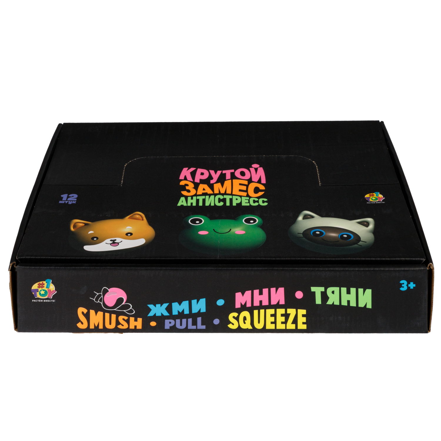 Антистресс-игрушка 1TOY Крутой замес Звери, в ассортименте корги, лягушка, кот, 7,5х7х5 см