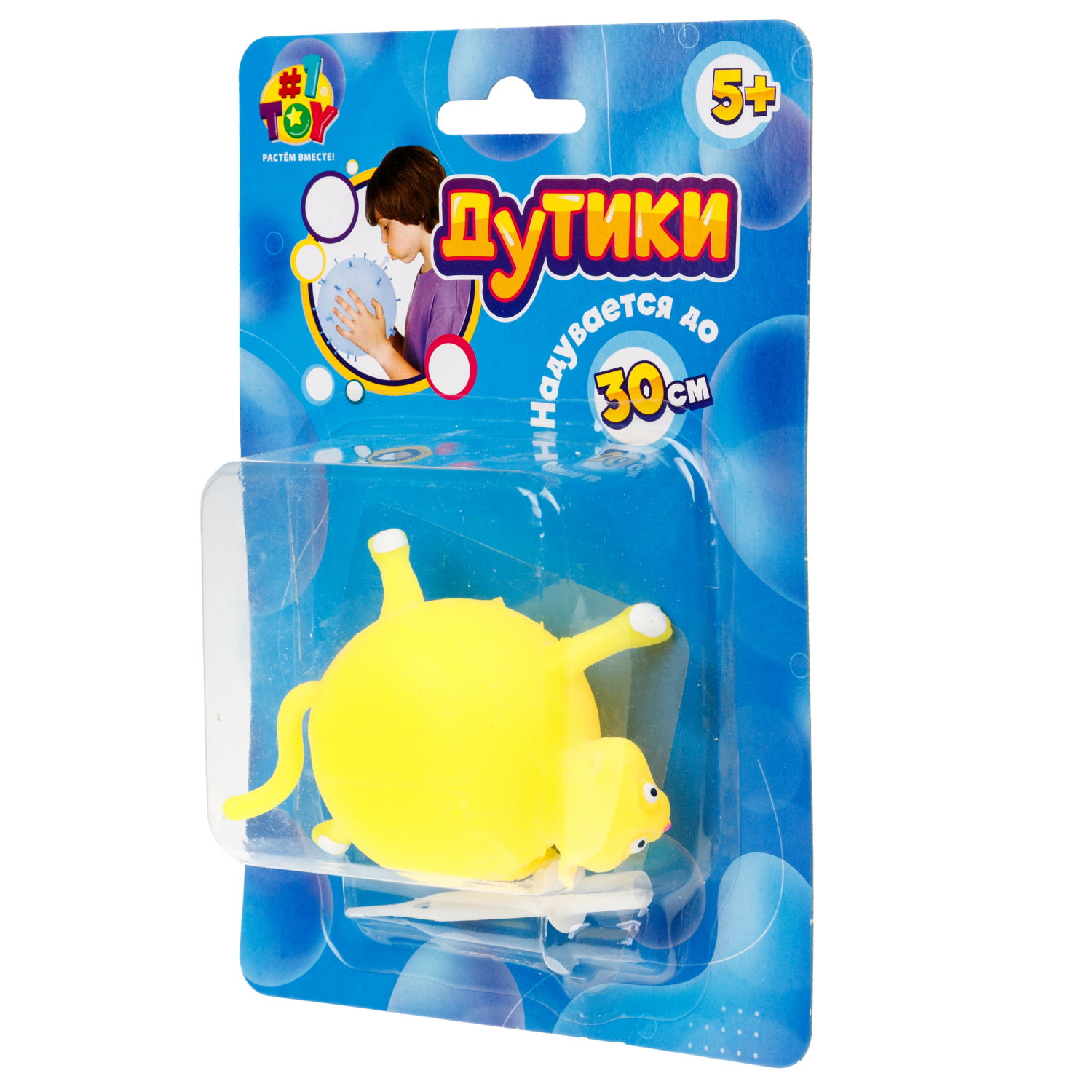 Игрушка ДУТИКИ 1TOY Животные, максимальный размер 30 см, кот