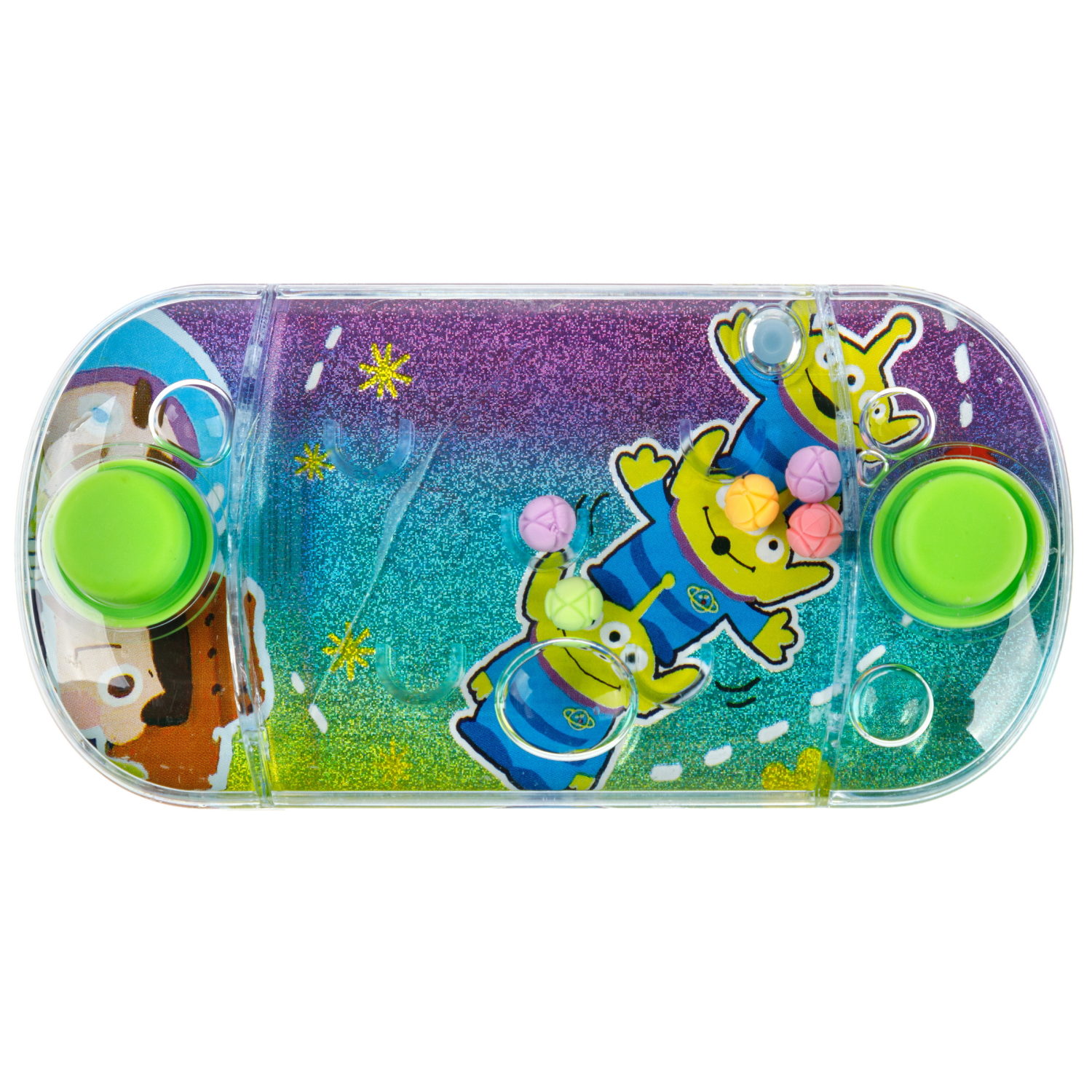 1TOY Игра с водой забрось мячики инопланетяне, 3 вида в асс. 12*6*2,3см, 24 шт в дисплей боксе