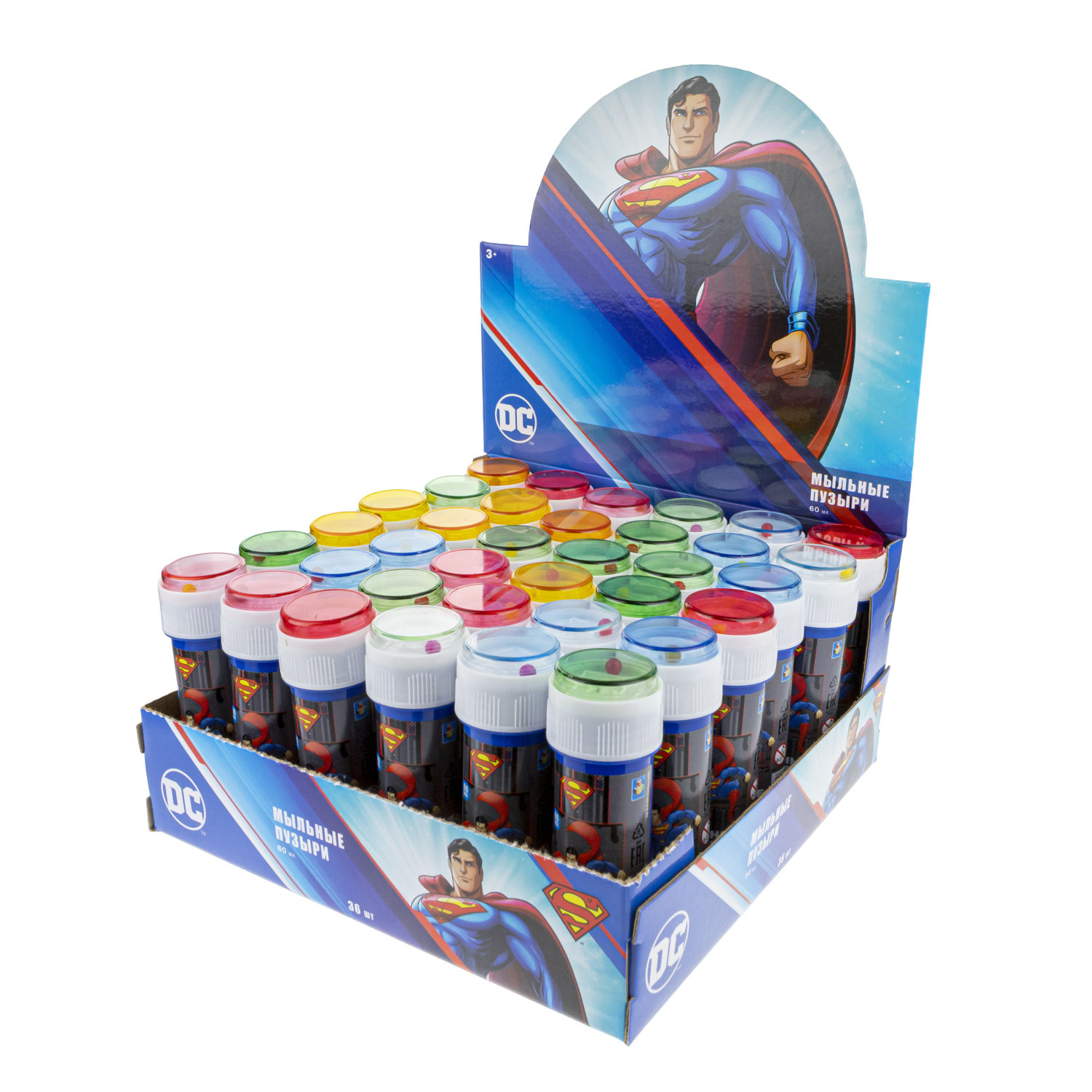 Мыльные пузыри 1TOY Superman 60 мл