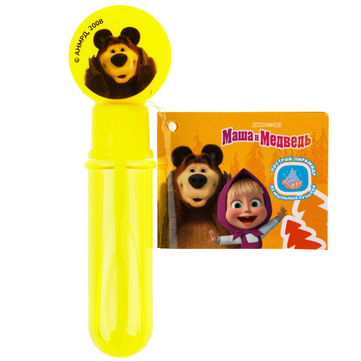 Нелопающиеся мыльные пузыри Маша и медведь, набор 3х10 мл