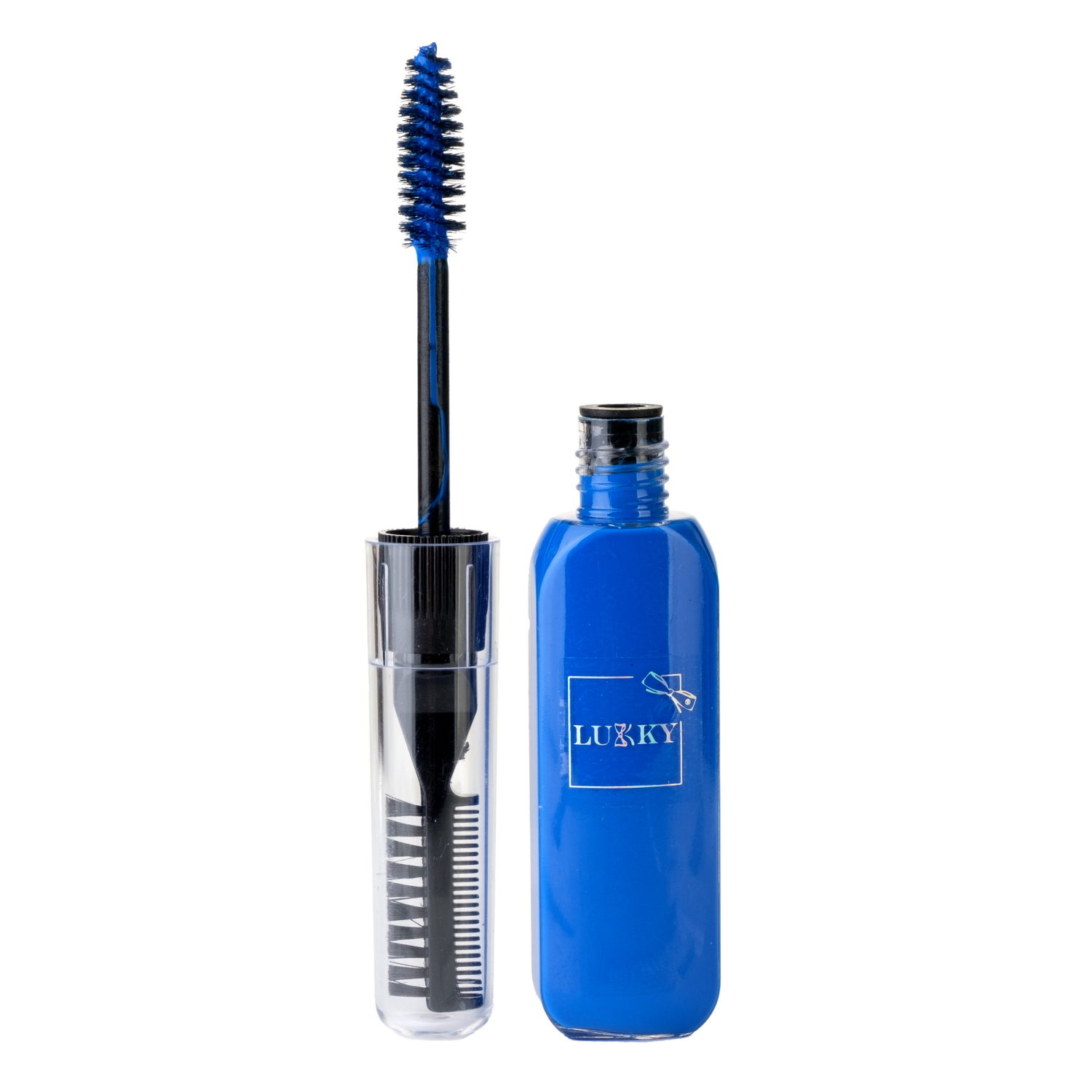 Lukky УльтраФиолет тушь д волос, неоновые цвета: синий, на блистере, объём 15 мл.