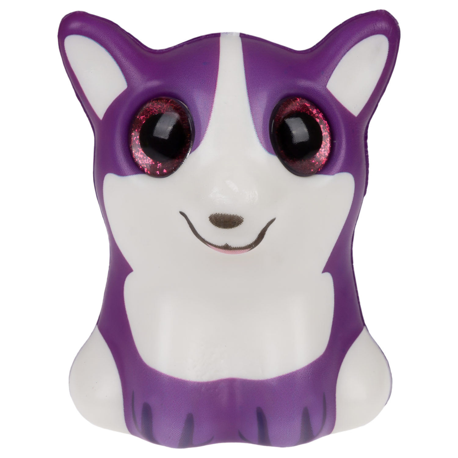 Глазастый сквиш 1TOY Животные, игрушка-антистресс для рук, жмякалка, 8-9 см, 6 видов в ассортименте