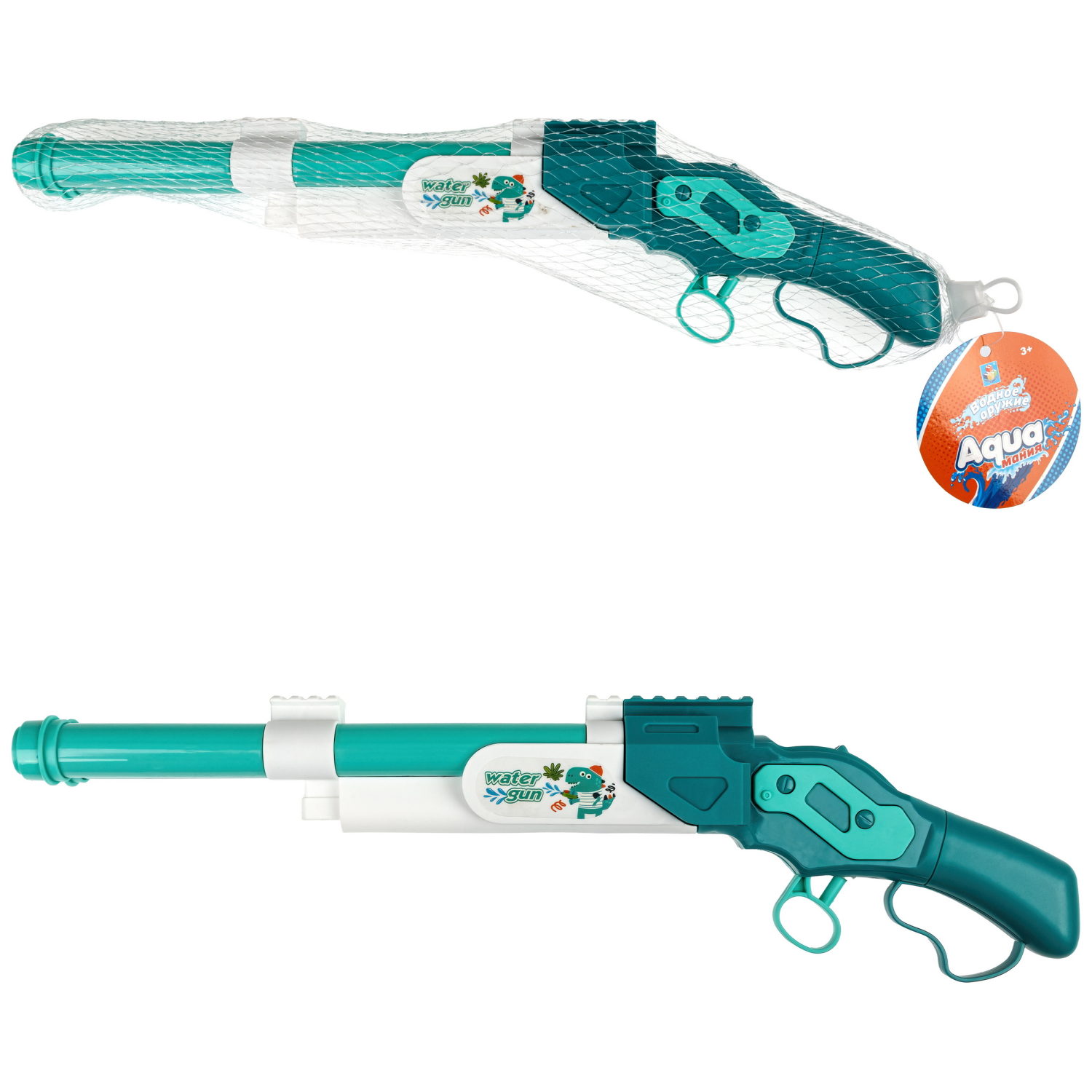 Водный пистолет 1TOY Аквамания, 39х11х4,6 см