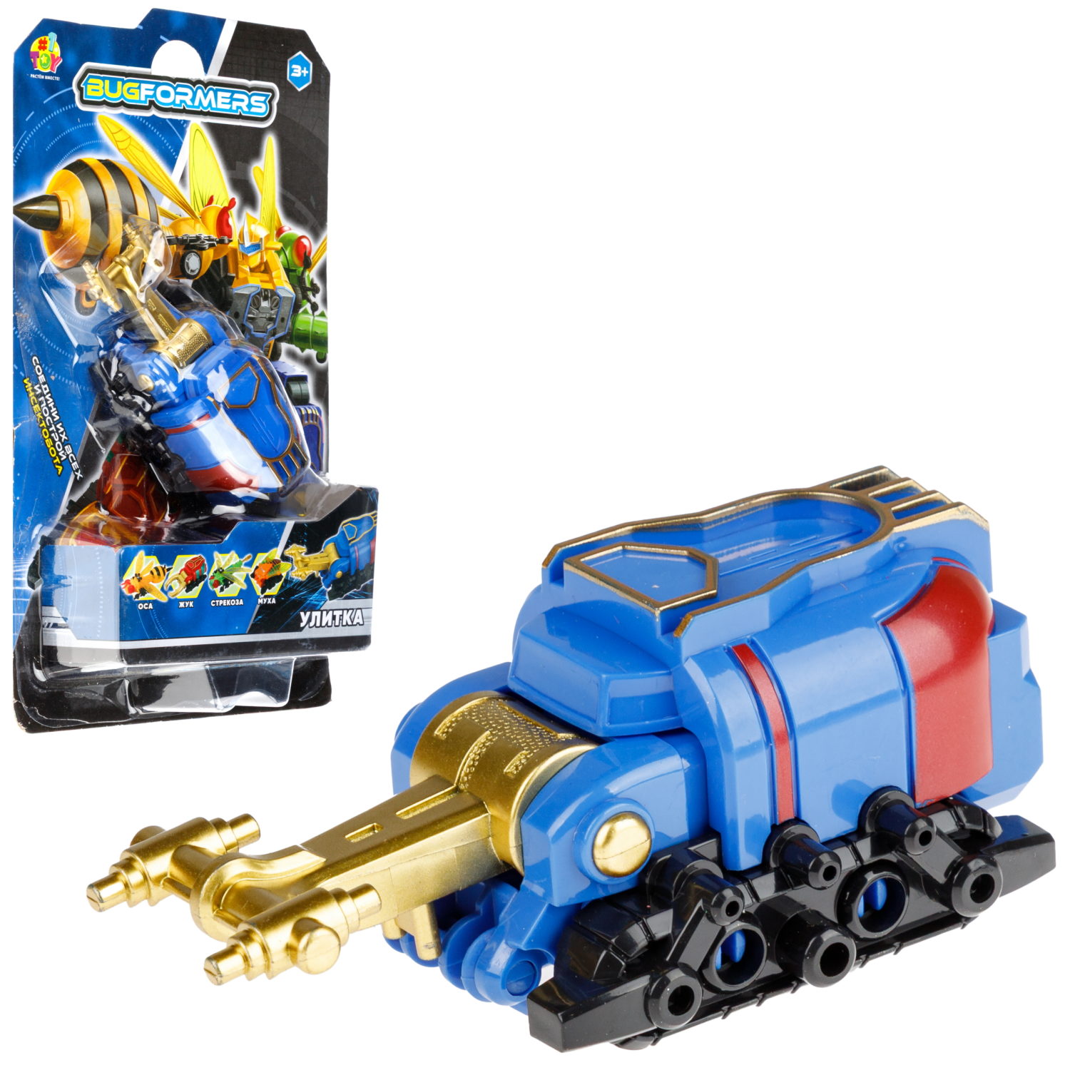 Робо-насекомое 1TOY инерционная игрушка, в ассортименте