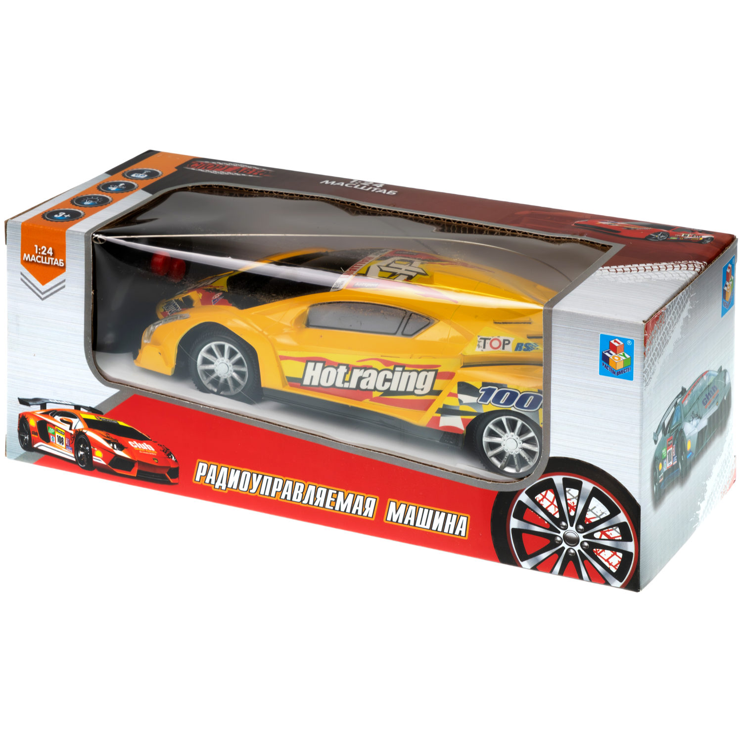 Машинка на пульте управления 1TOY со светом