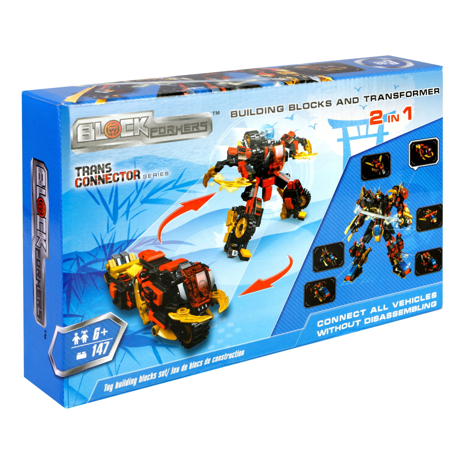 Конструктор  Трансформер BLOCKFORMERS  "Мегасамурай" Cерия TRANS CONNECTOR, 6 видов на выбор