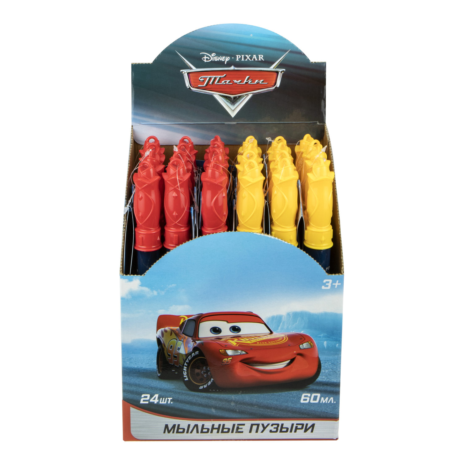 Мыльные пузыри 1TOY "Тачки" (60мл.)