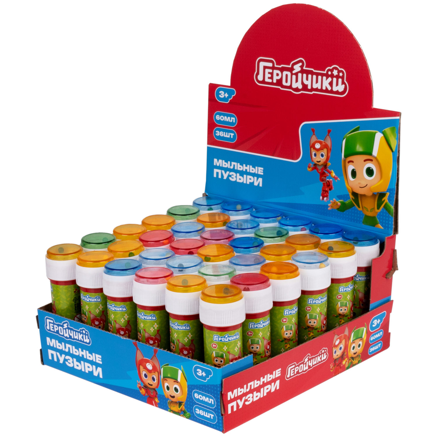 1TOY Геройчики, мыльные пузыри, 60 мл