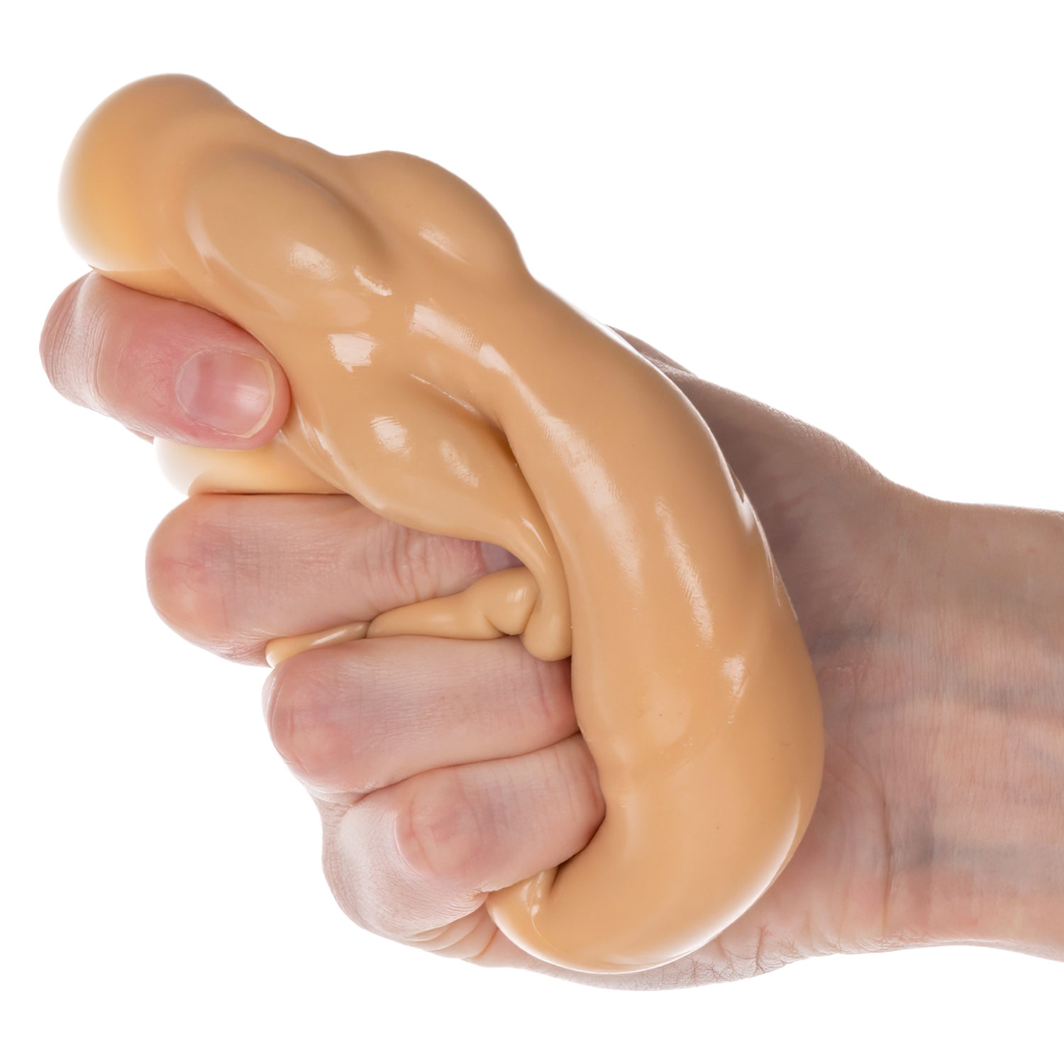 Игрушка-антистресс 1TOY Крутой замес Залиплющ, Дай лапу, таба лапка,оранжевая