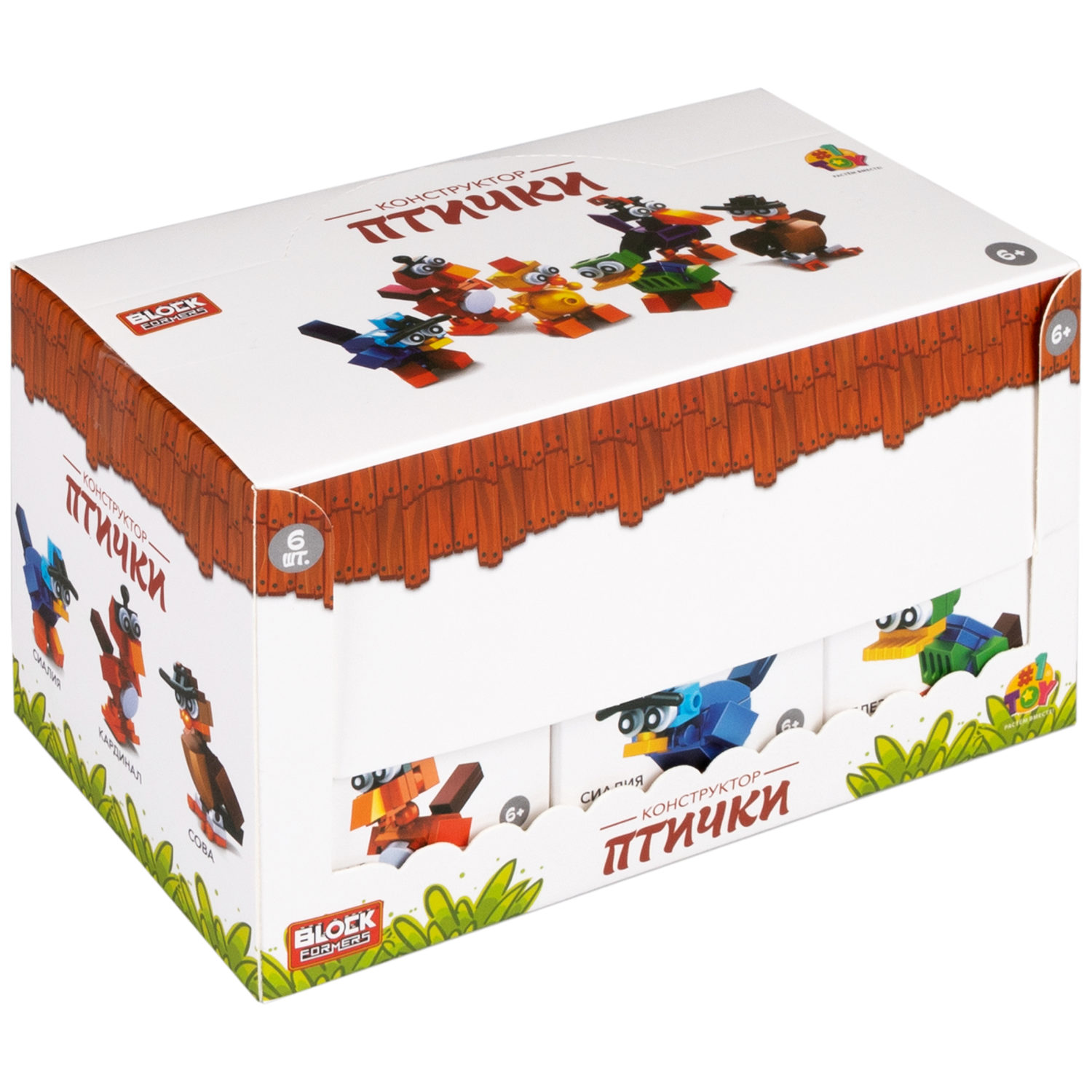 1Toy Blockformers "Птички", в ассортименте 6 видов