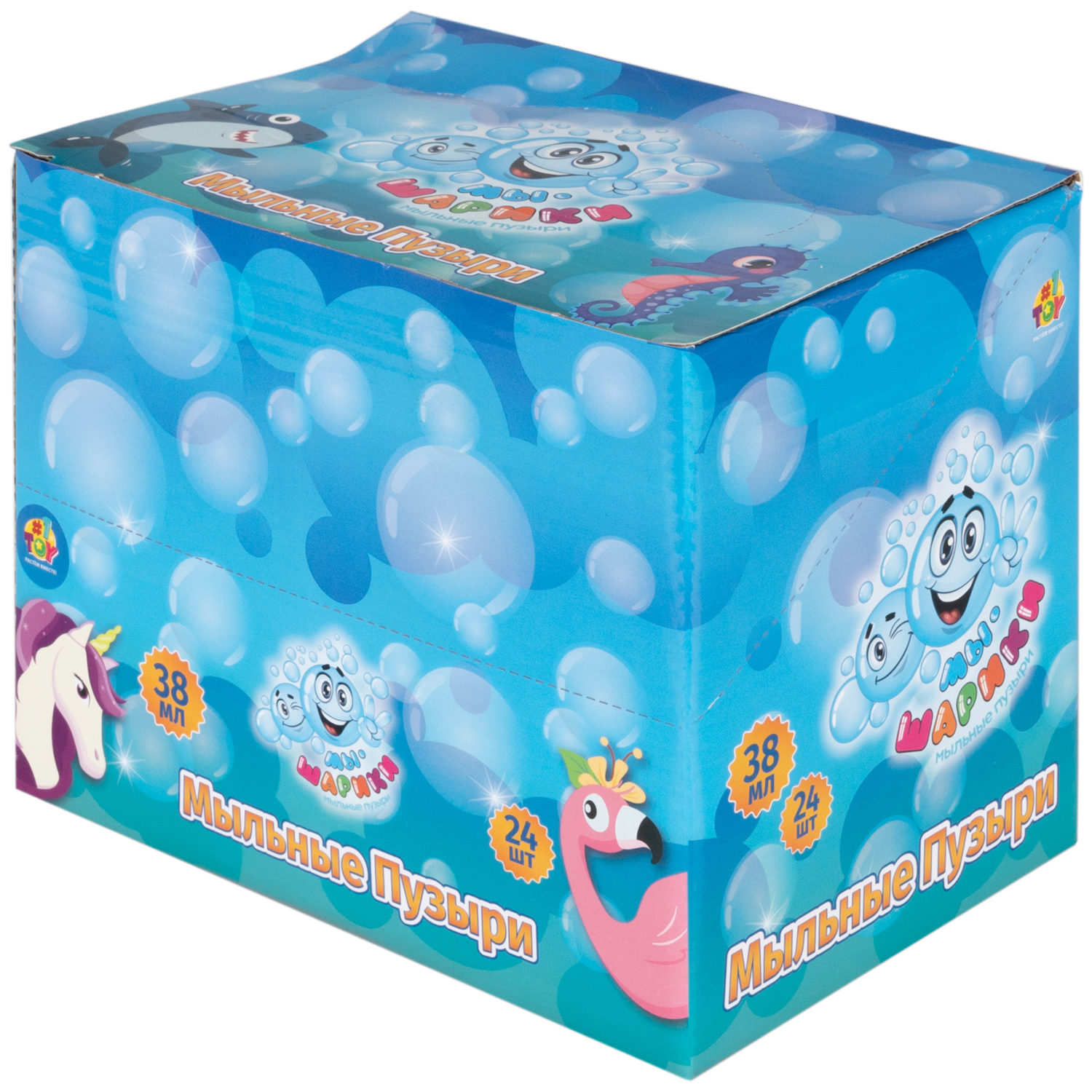 Мыльные пузыри 1TOY Мы-шарики! Машинка экскаватор, 38 мл, в ассортименте