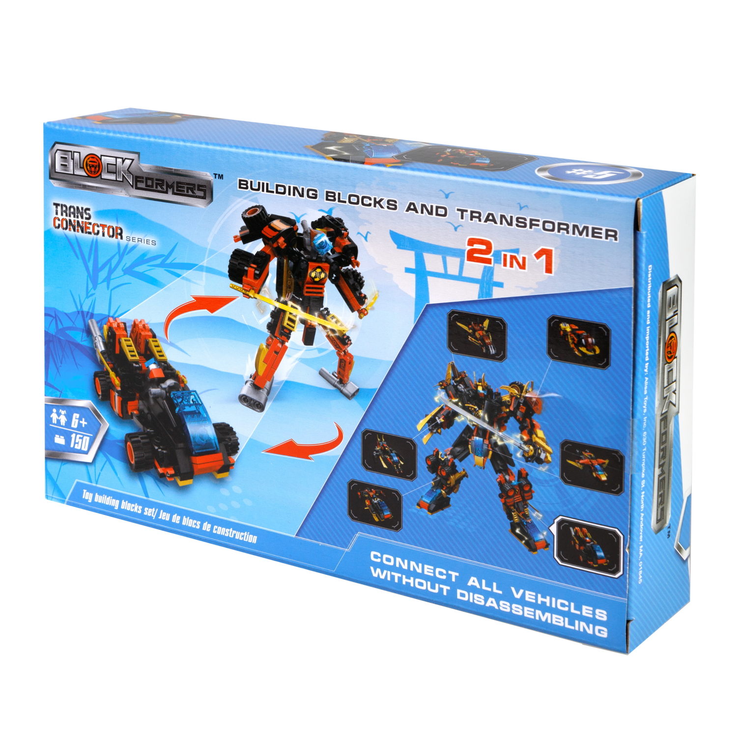 Конструктор  Трансформер BLOCKFORMERS  "Мегасамурай" Cерия TRANS CONNECTOR, 6 видов на выбор