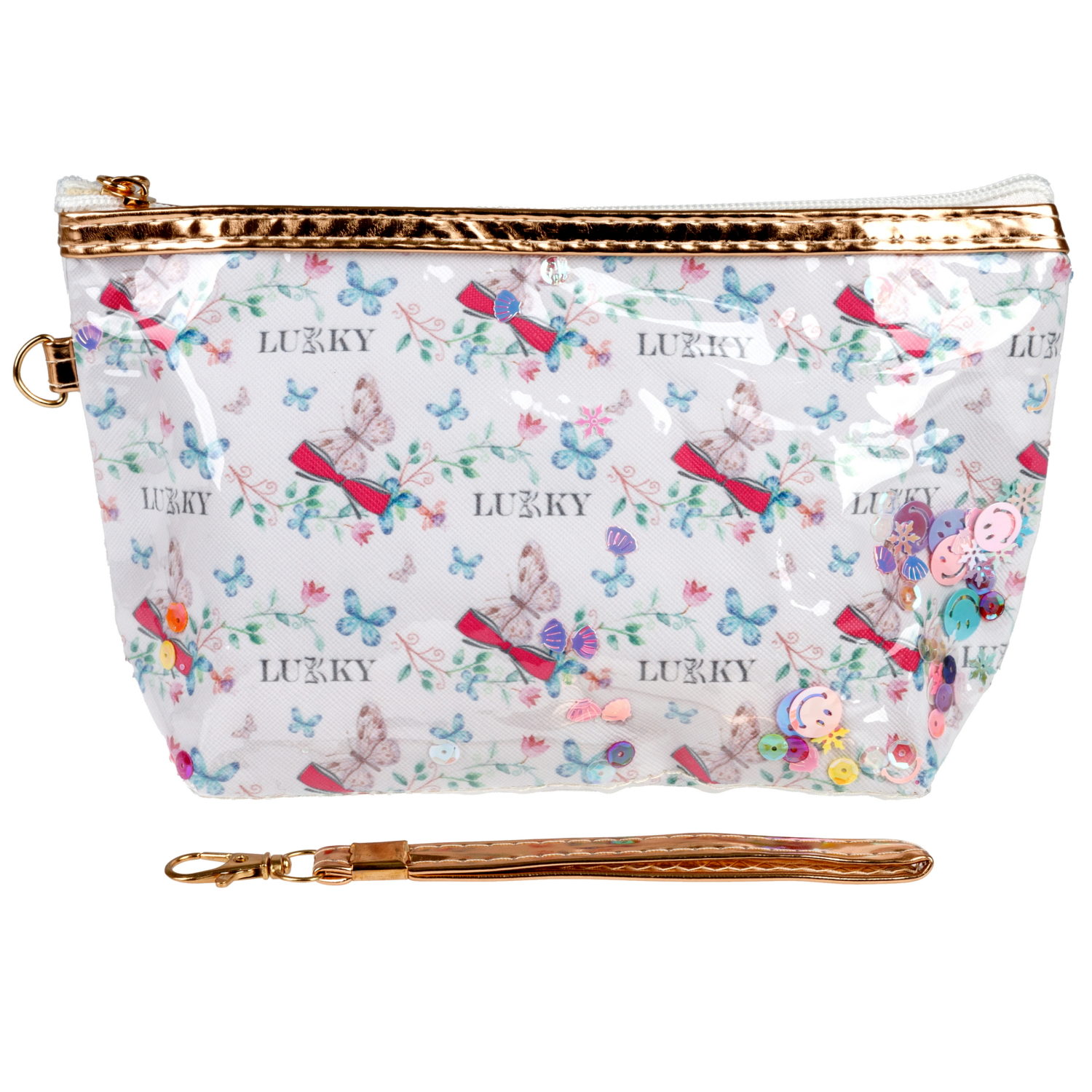 Косметичка с подвижными блёстками Lukky Lukky Style, 22*14*7 см