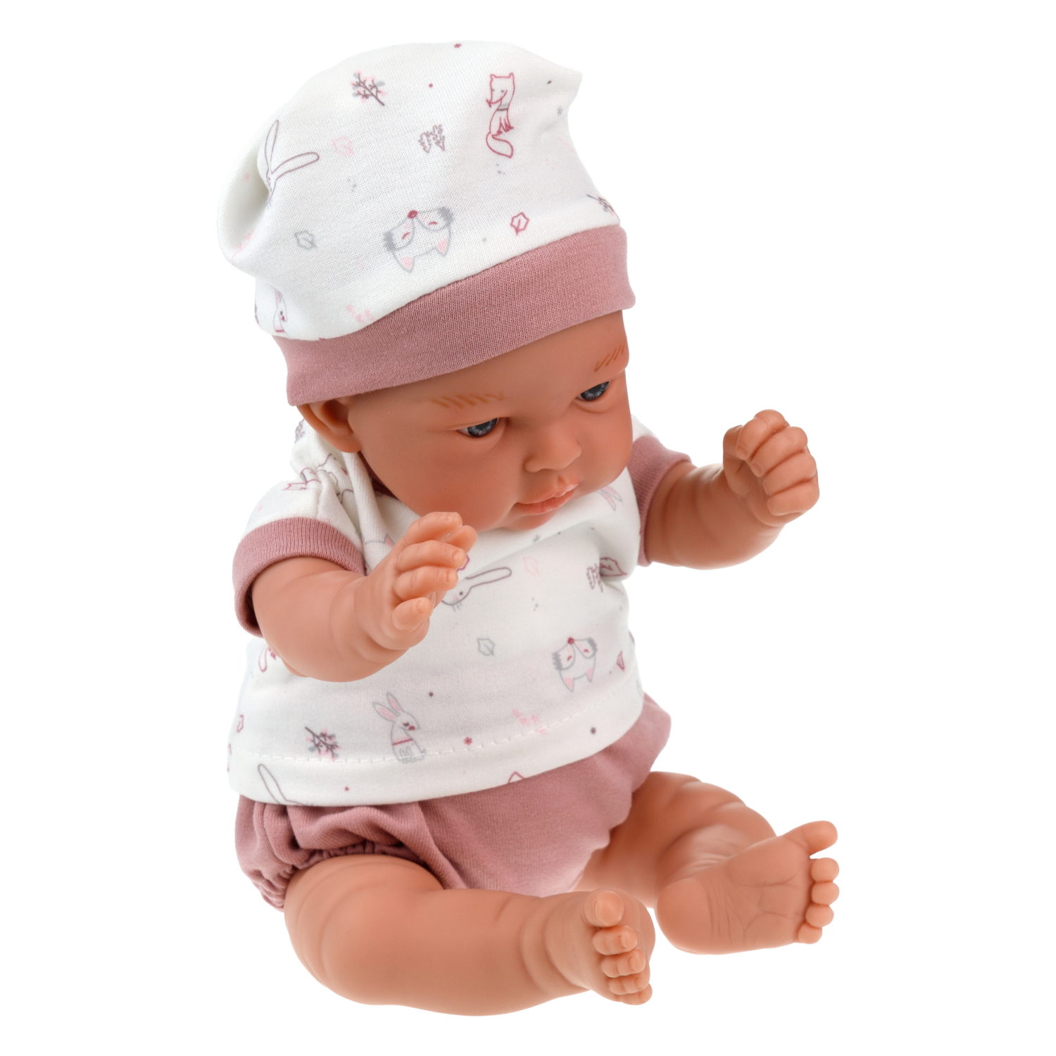 Кукла Arias Elegance Indi мягкое тело, новорождённый пупс с аксессуарами, 28 см