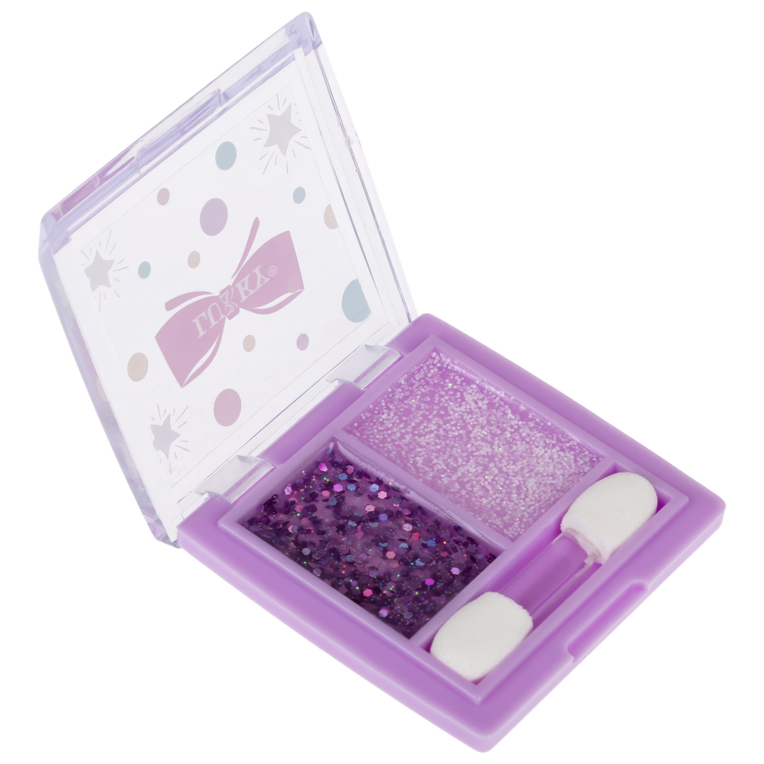 Гель-тени для век с блёсткам Lukky Dessert Duet, с аппликатором, 2,4 гр