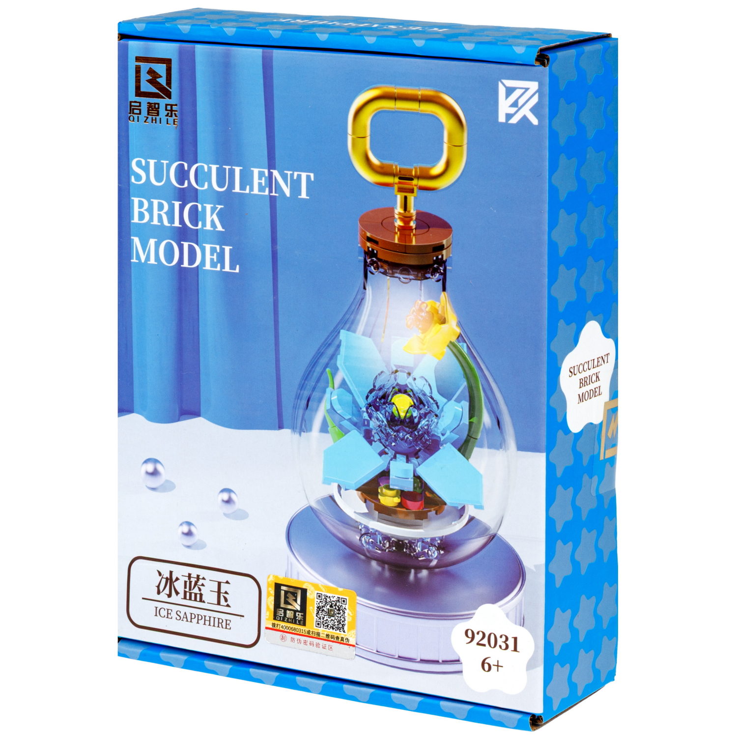 Конструктор 1TOY Blockformers "Голубой цветок в лампе", 97 деталей