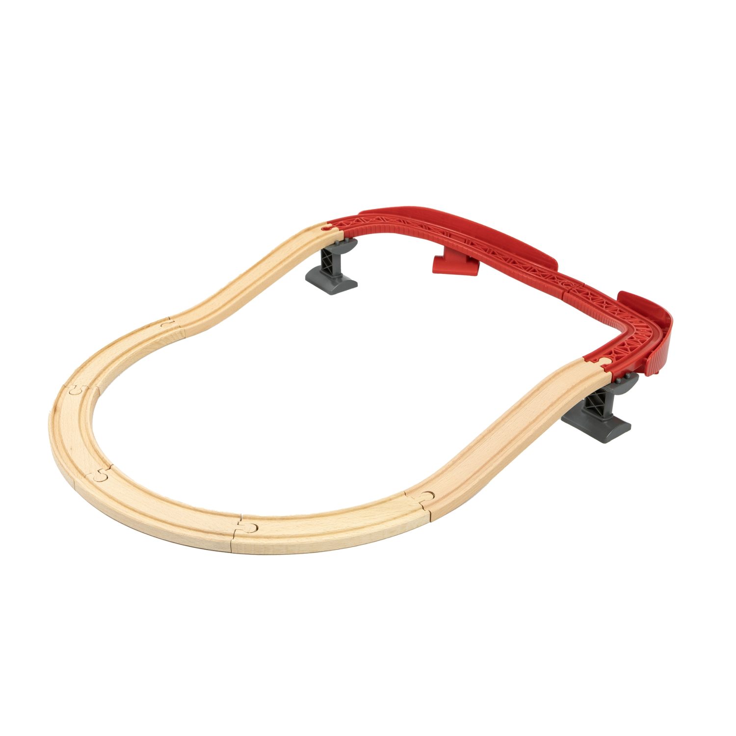 Рельсы для деревянной железной дороги BRIO Ascending Curves, 16 элементов