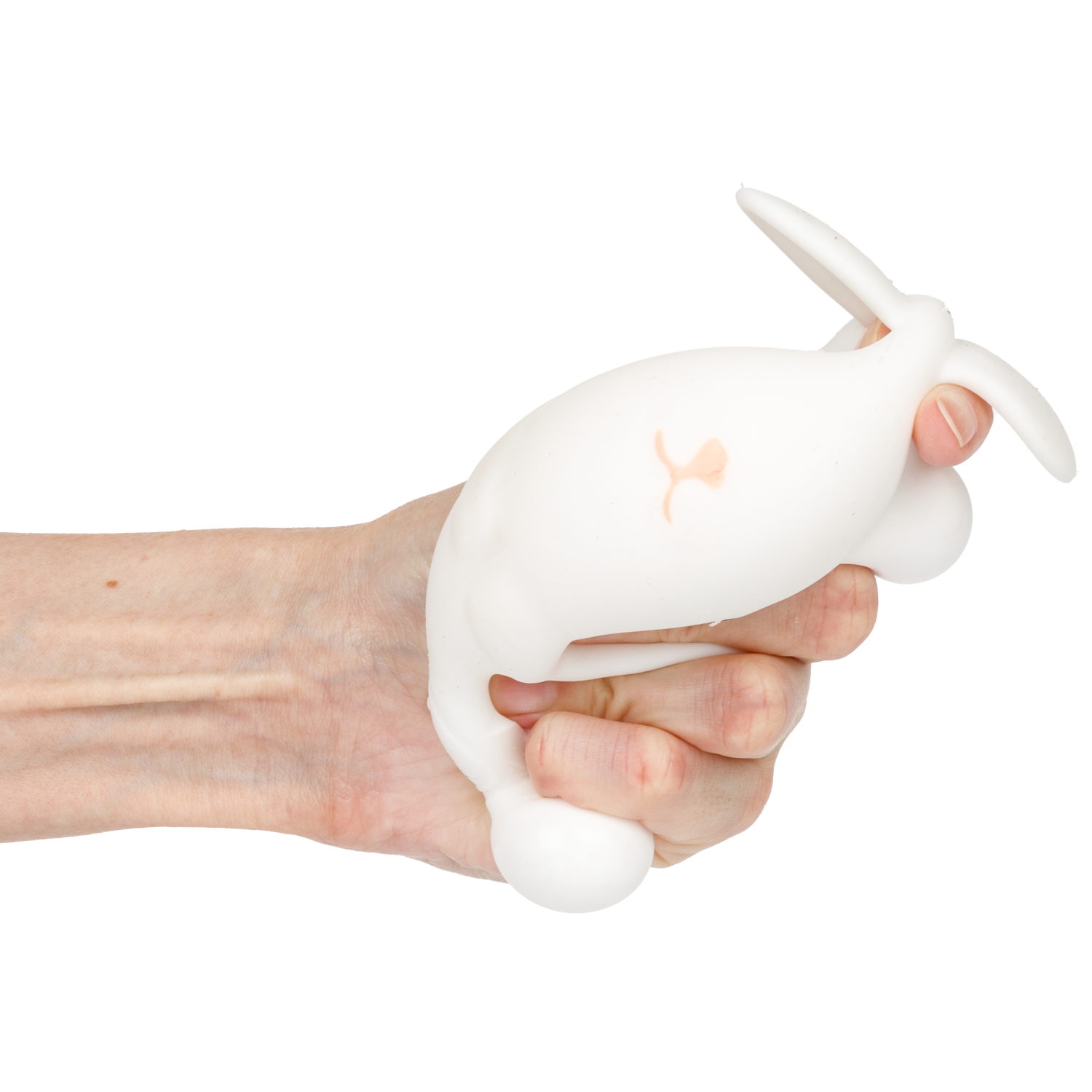 Игрушка-антистресс 1TOY Крутой замес 1TOY «Зайка ушастик», белый