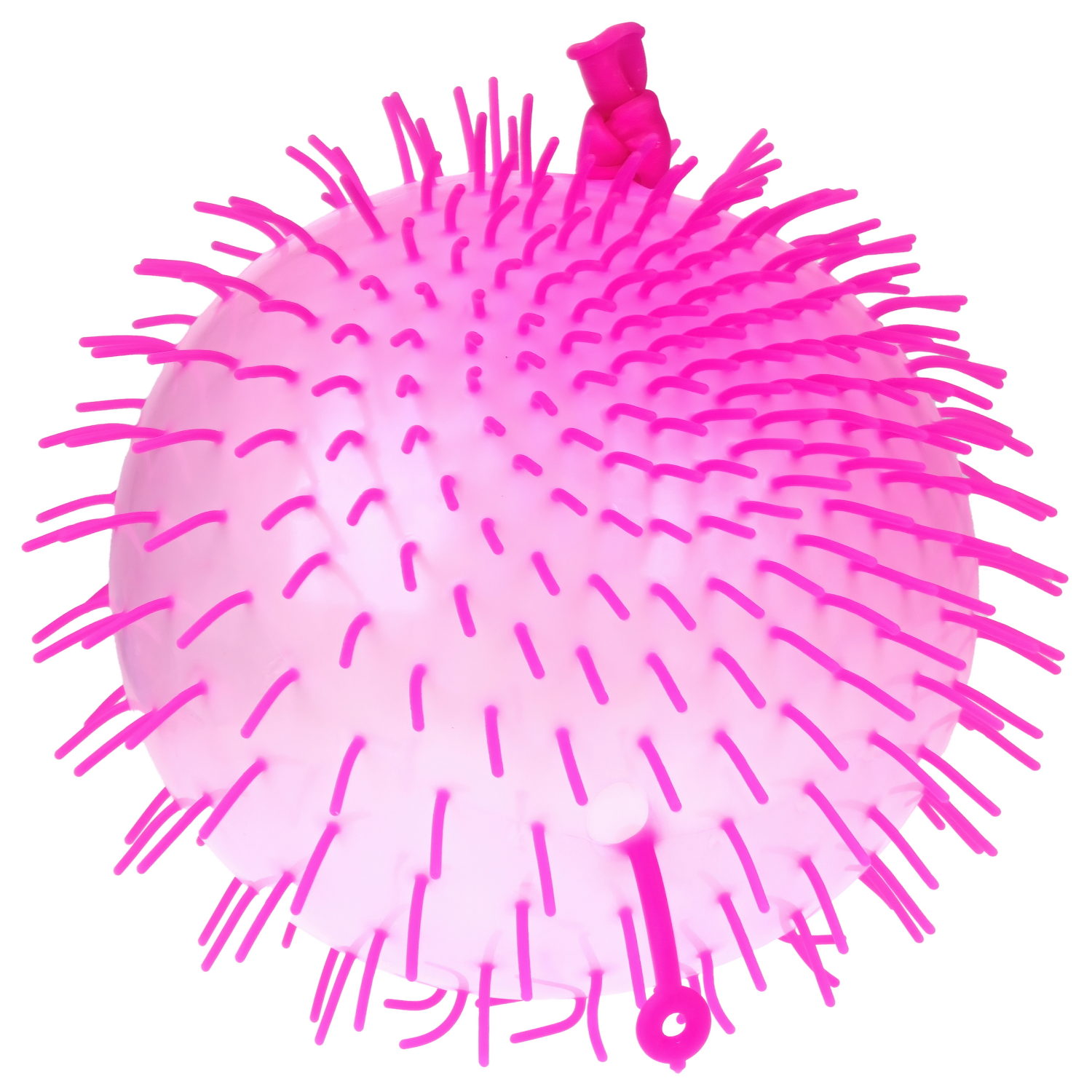 Игрушка ДУТИКИ 1TOY Ёжик йо-йо, максимальный размер 20 см, фиолетовый