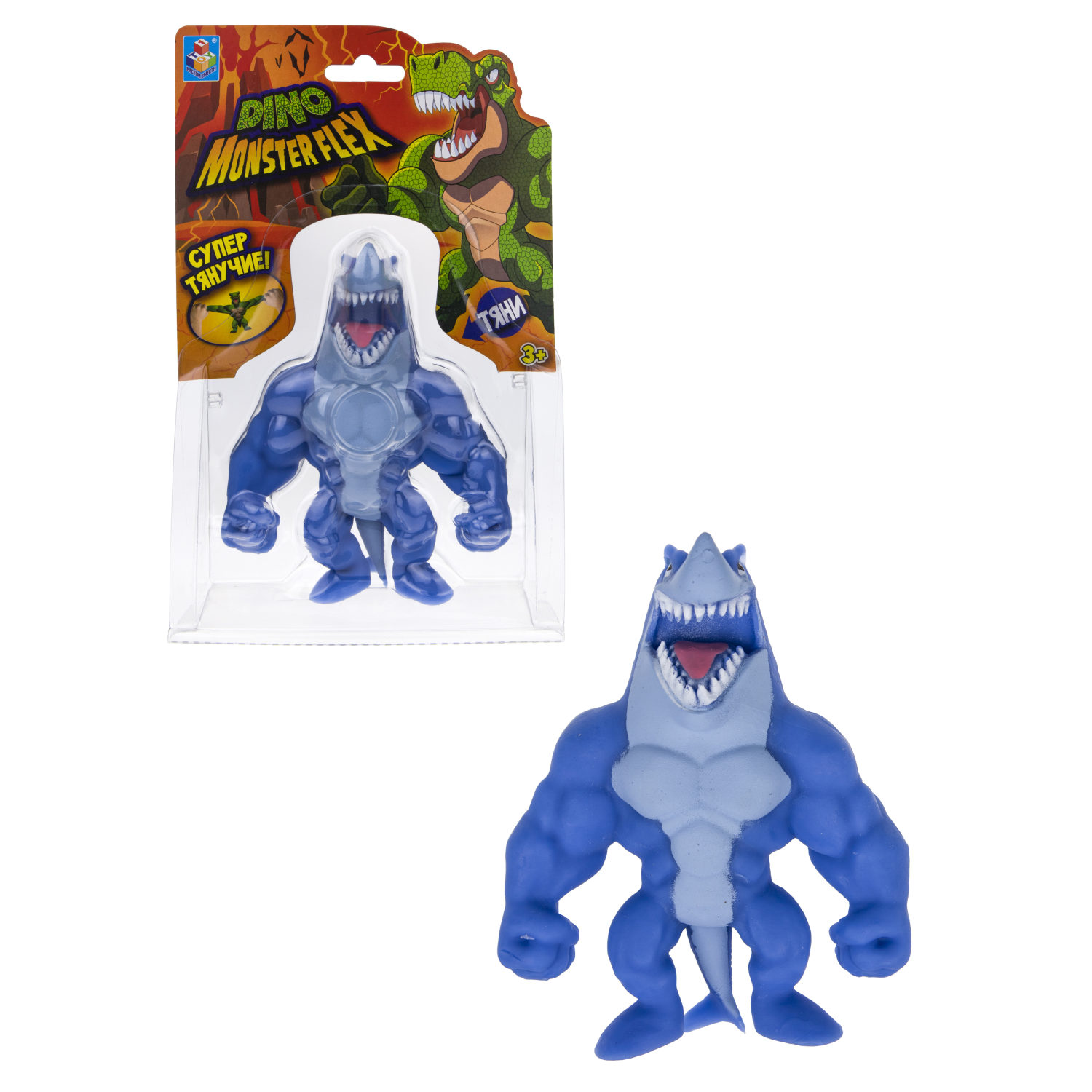 1TOY MONSTER FLEX DINO, тянущиеся фигурки 14см, 14 видов в ассортименте