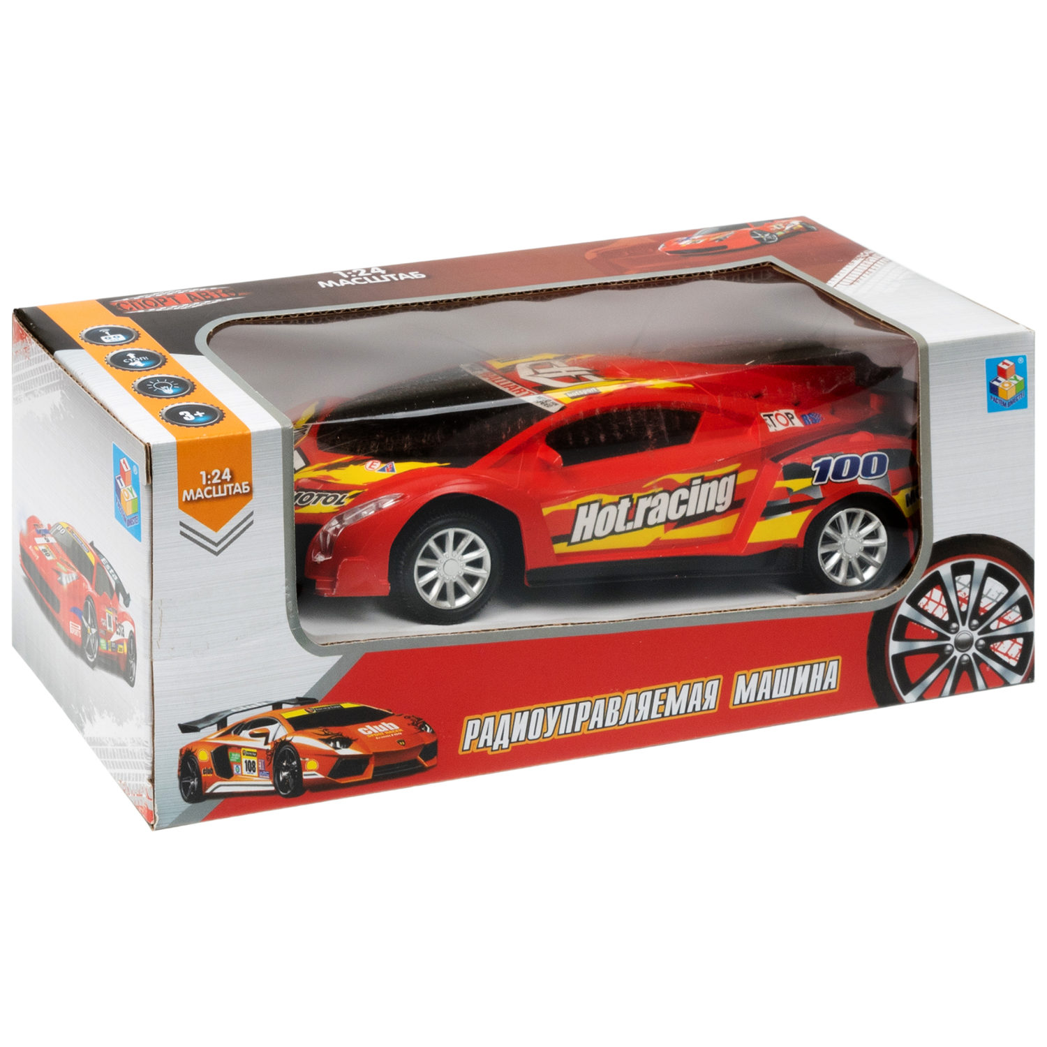 Машинка на пульте управления 1TOY со светом