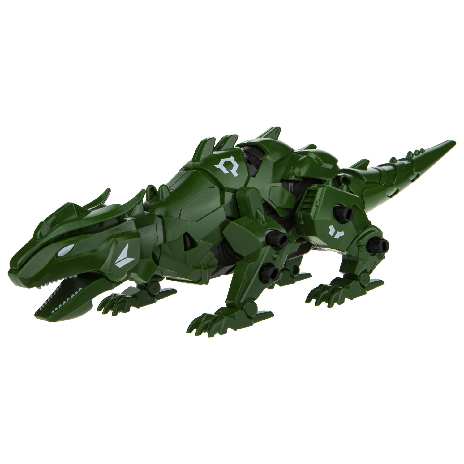 Интерактивная игрушка - конструктор 1TOY RoboLife динозавр Робо- ящерица, зеленый, 46 деталей, звуковые и эффекты движения