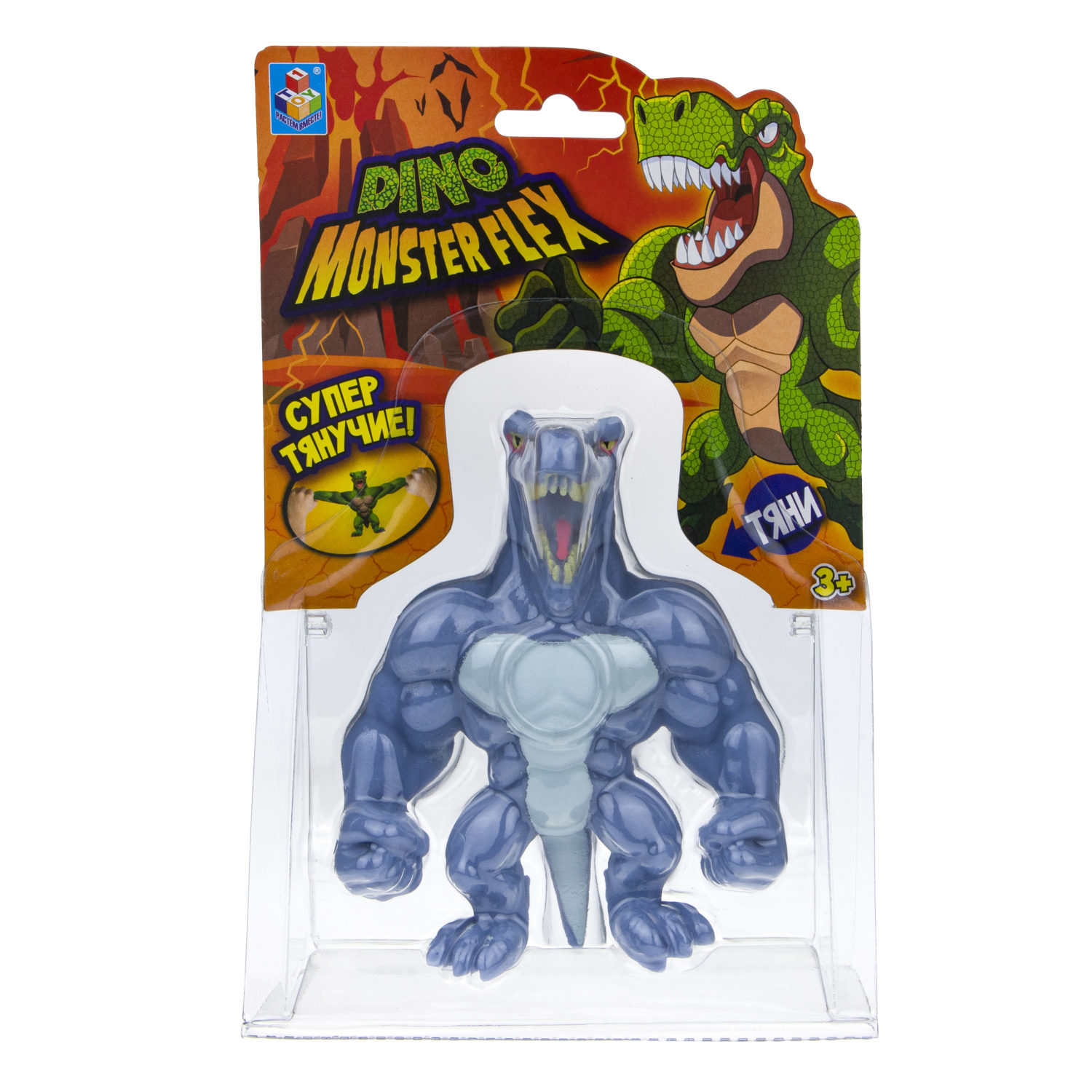 1TOY MONSTER FLEX DINO, тянущиеся фигурки 14см, 14 видов в ассортименте