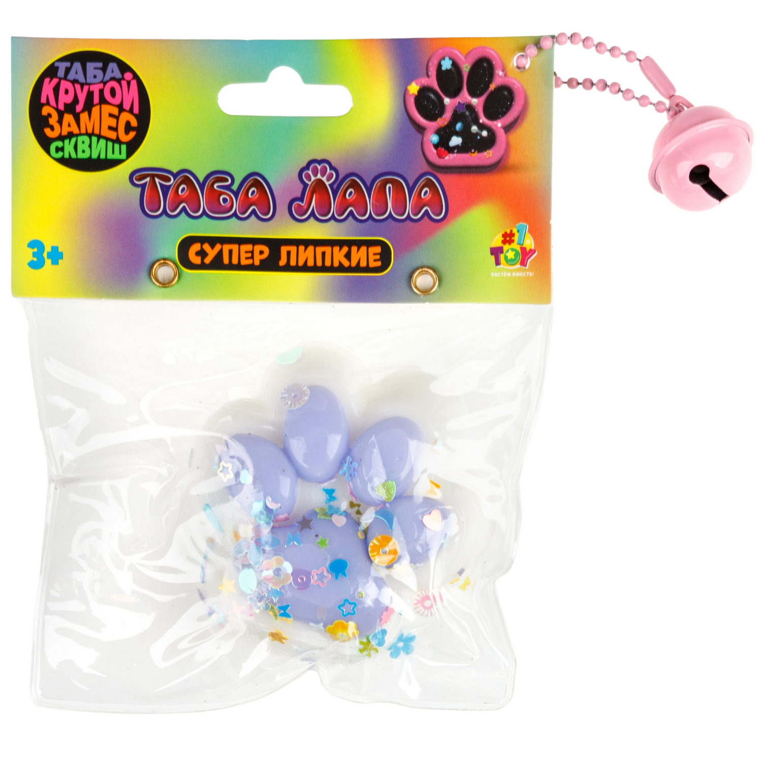 Таба лапка 1TOY Крутой замес, с посыпкой, 5,5х1,5 см