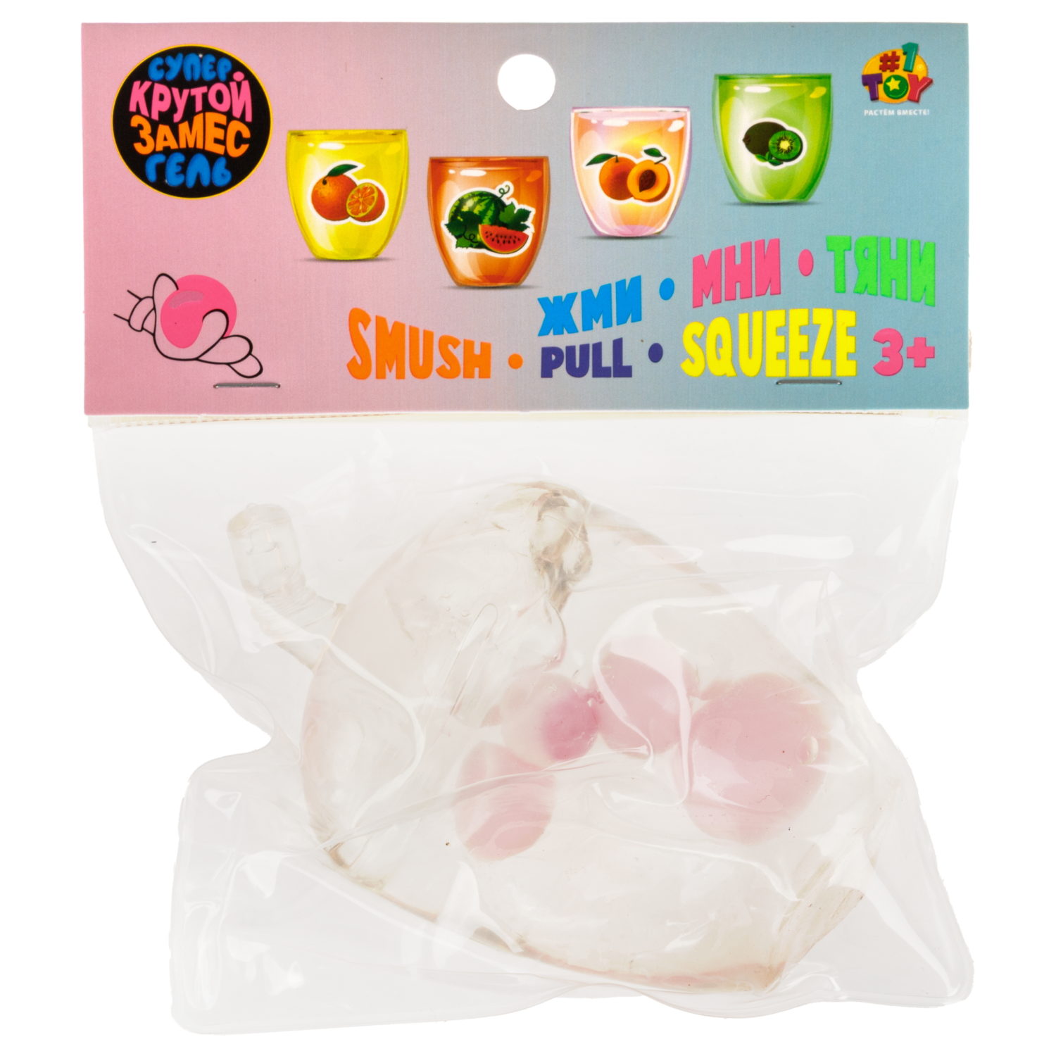 Антистресс-игрушка 1TOY Крутой замес Супергель Напитки, в ассортименте, 10,5х6х6 см
