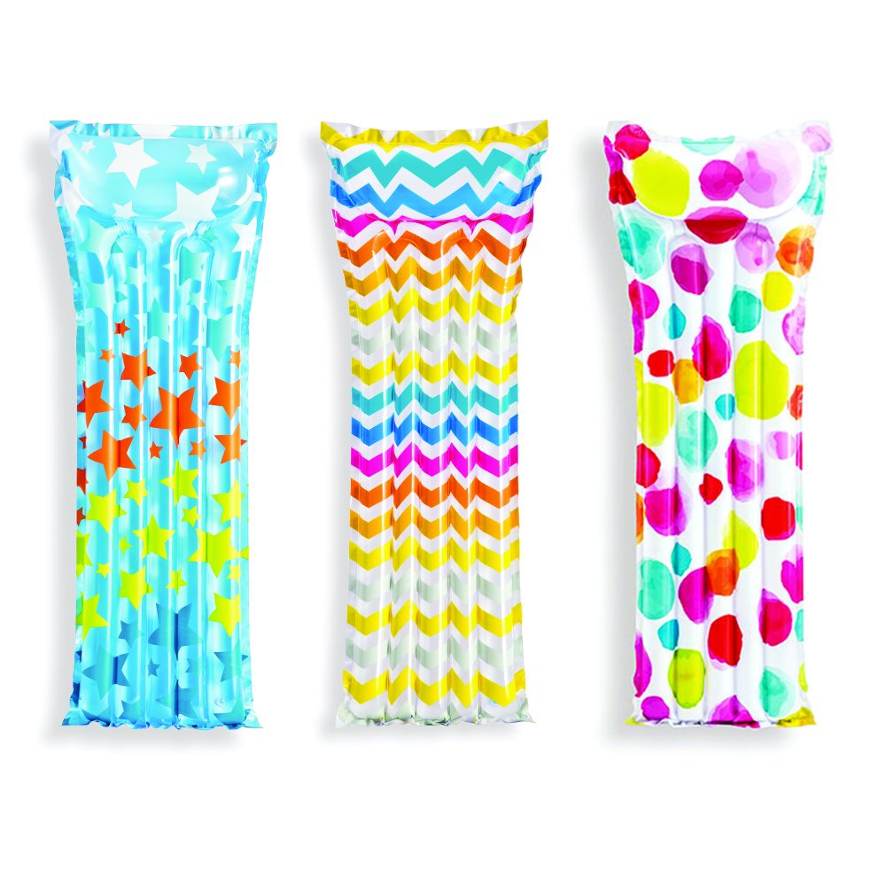 н.мат. для плавания узоры 183х69см 3цв.