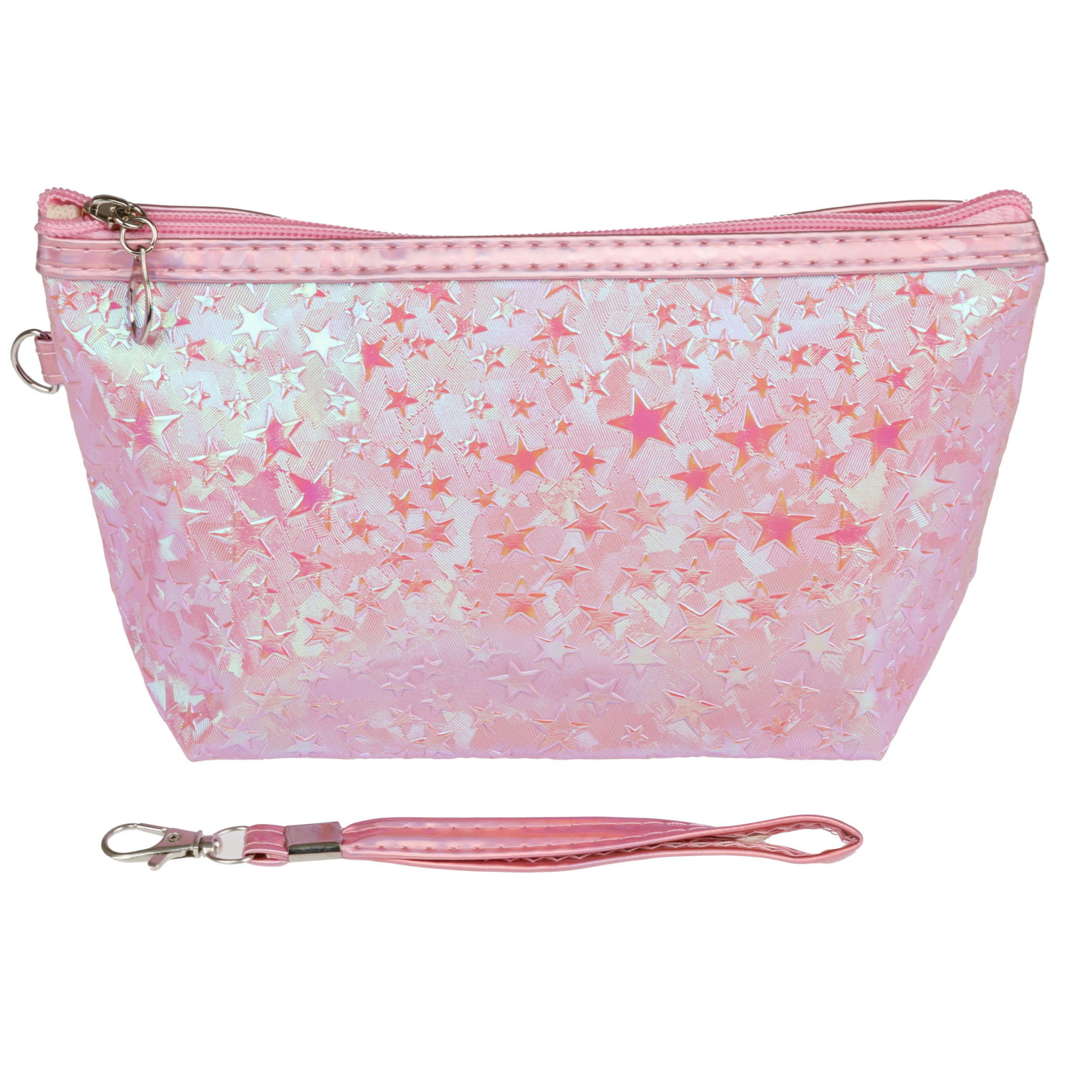 Косметичка блестящая Lukky Holographic Stars, 23,5*14*7 см