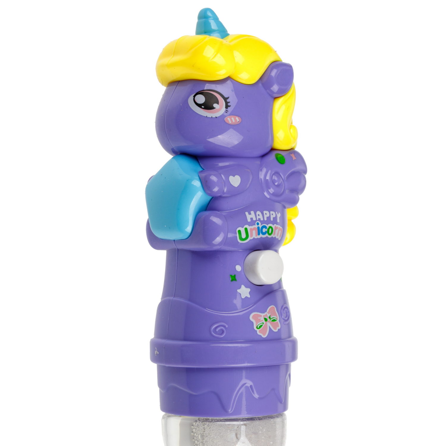 Мыльные пузыри 1TOY Мы-шарики! Единорог с веерным венчиком, 160 мл, 3 цвета в ассортименте