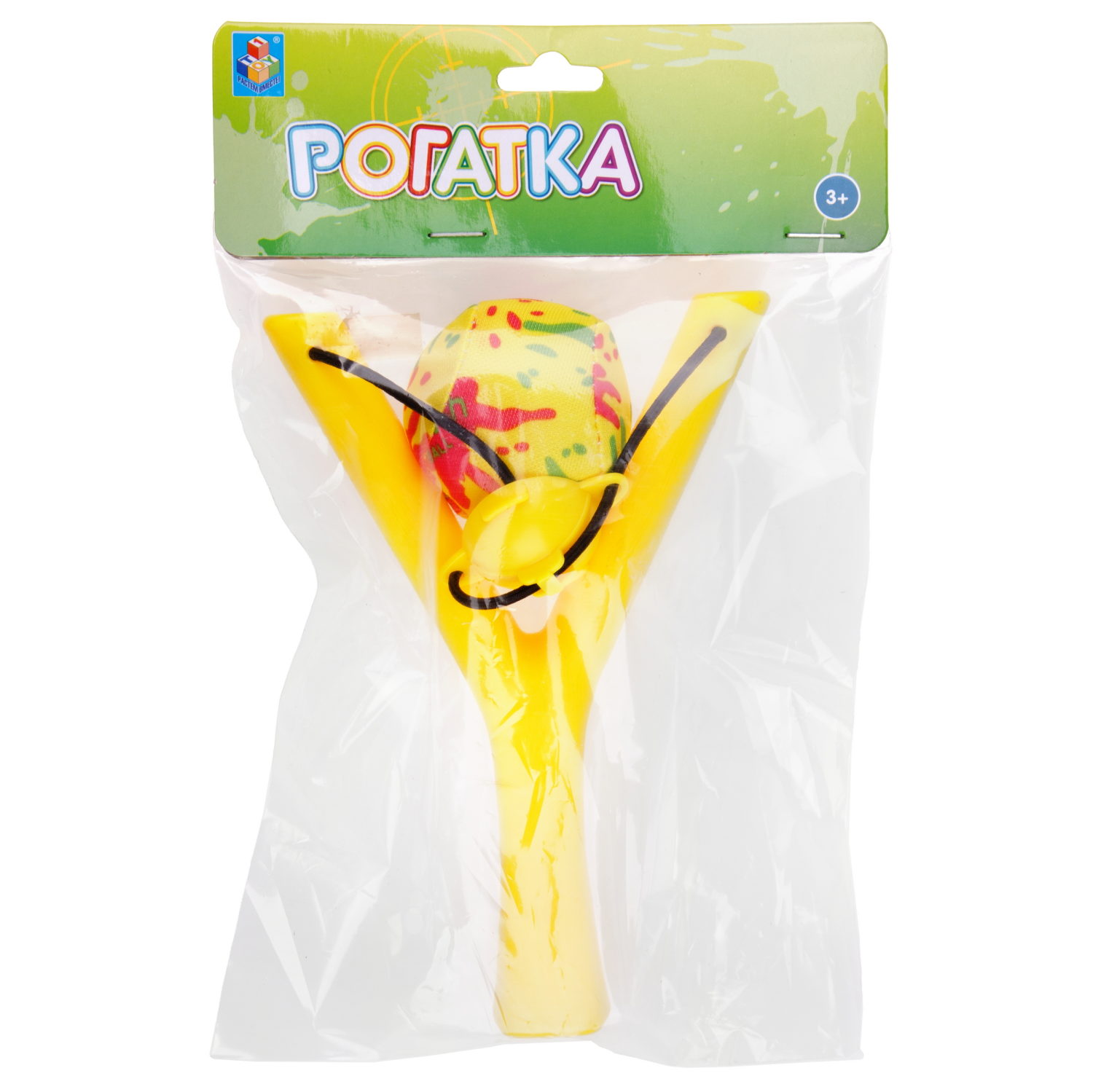 1toy рогатка с мягк. шариком, 24*15*5 см