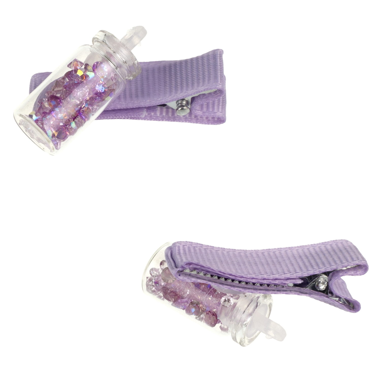 Lukky Fashion набор аксессуаров для волос сиреневый, в наборе 10 заколок, подарочная упаковка 14х14х4см