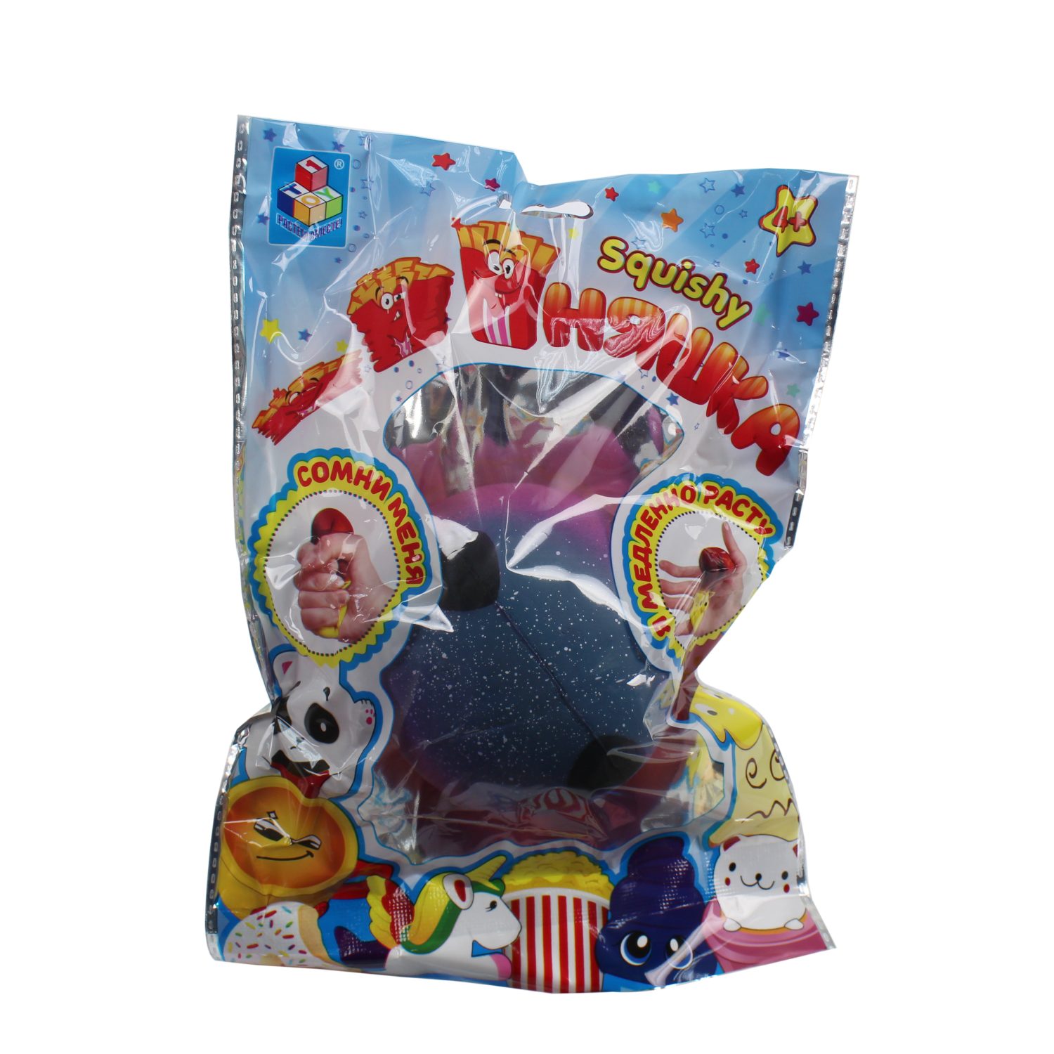 1toy игрушка-антистресс мммняшка squishy (сквиши), мишка-шар 40 гр, 9/7/7