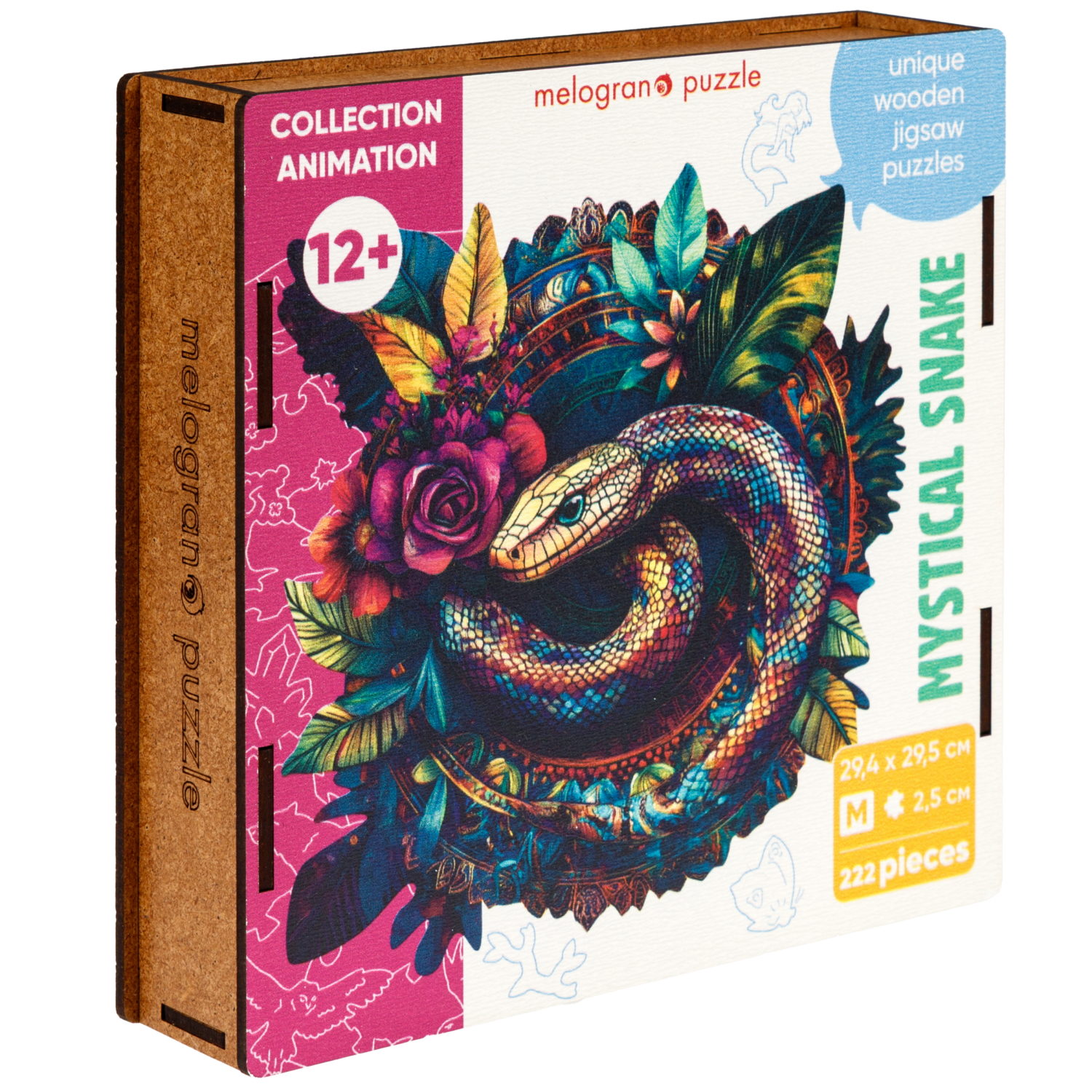 Деревянные пазлы Collection Animation Мистическая змея, 222 детали