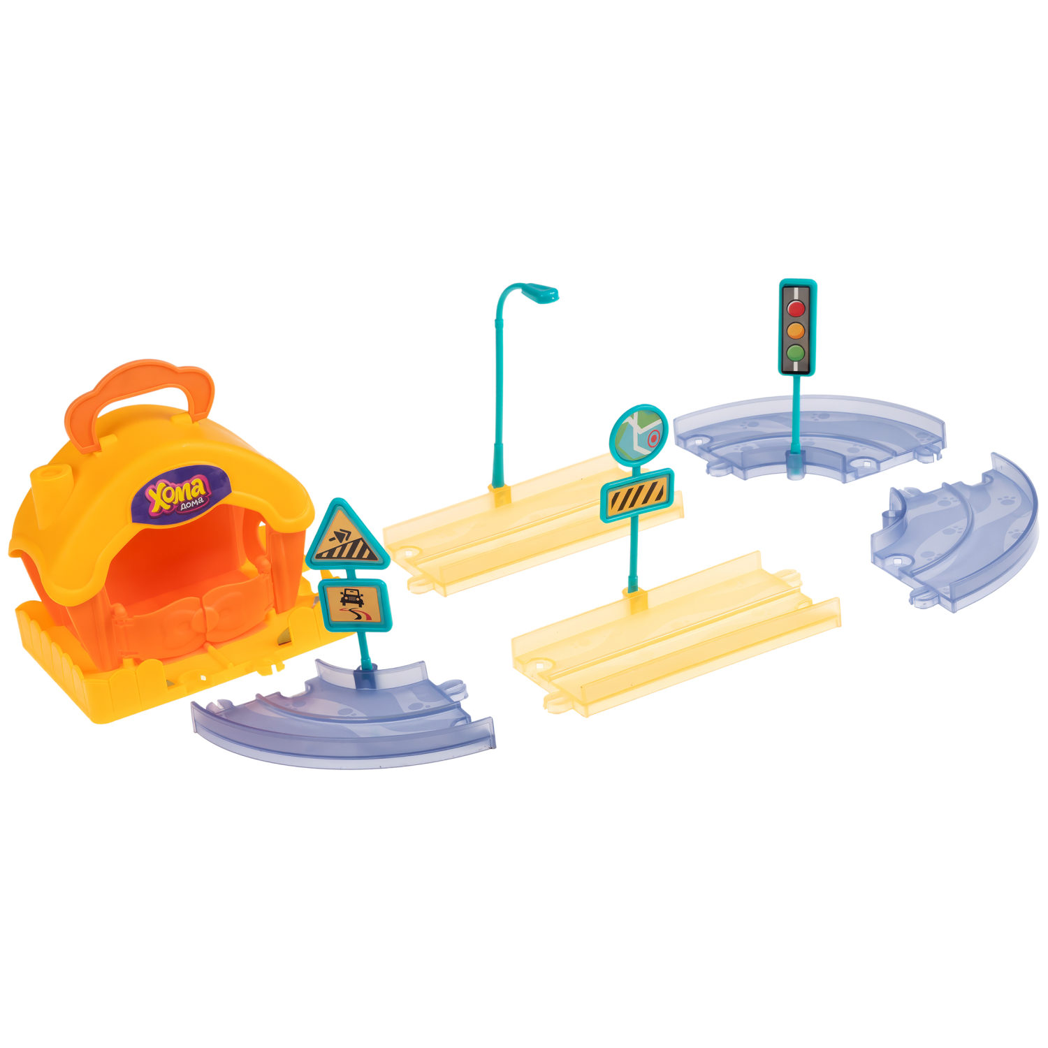 Хома Дома. Игровой набор "Хомячья дача" с питомцем из флока, в коробоке, 35,6х12,1х17,8 см