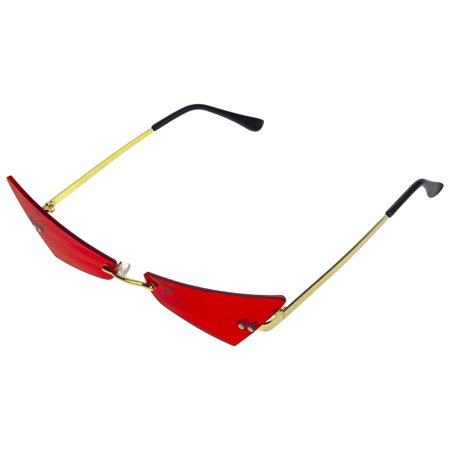 Солнцезащитные очки Lukky Fashion, узкие, красный