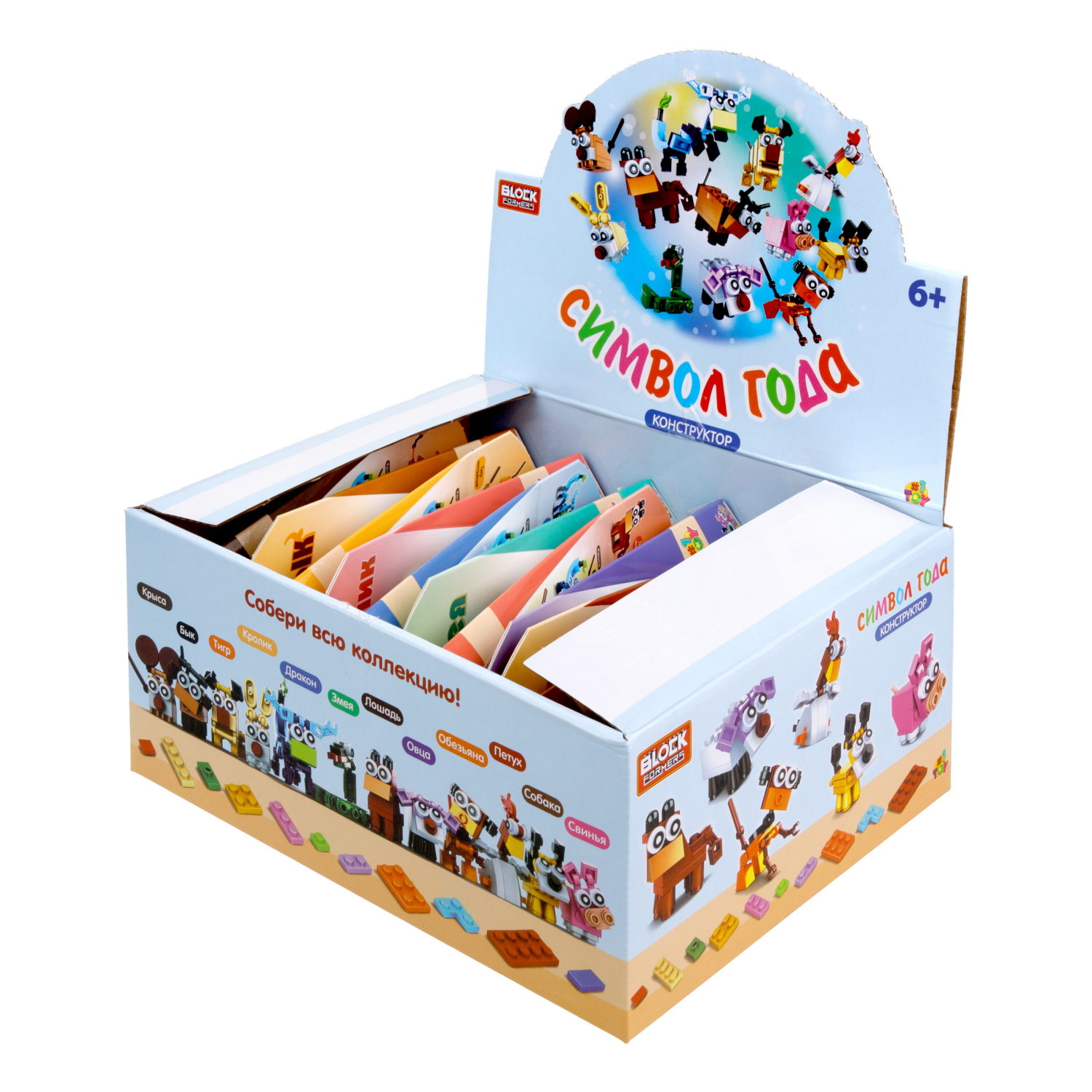1TOY конструктор Blockformers "Символ года", 12 видов в ассортименте