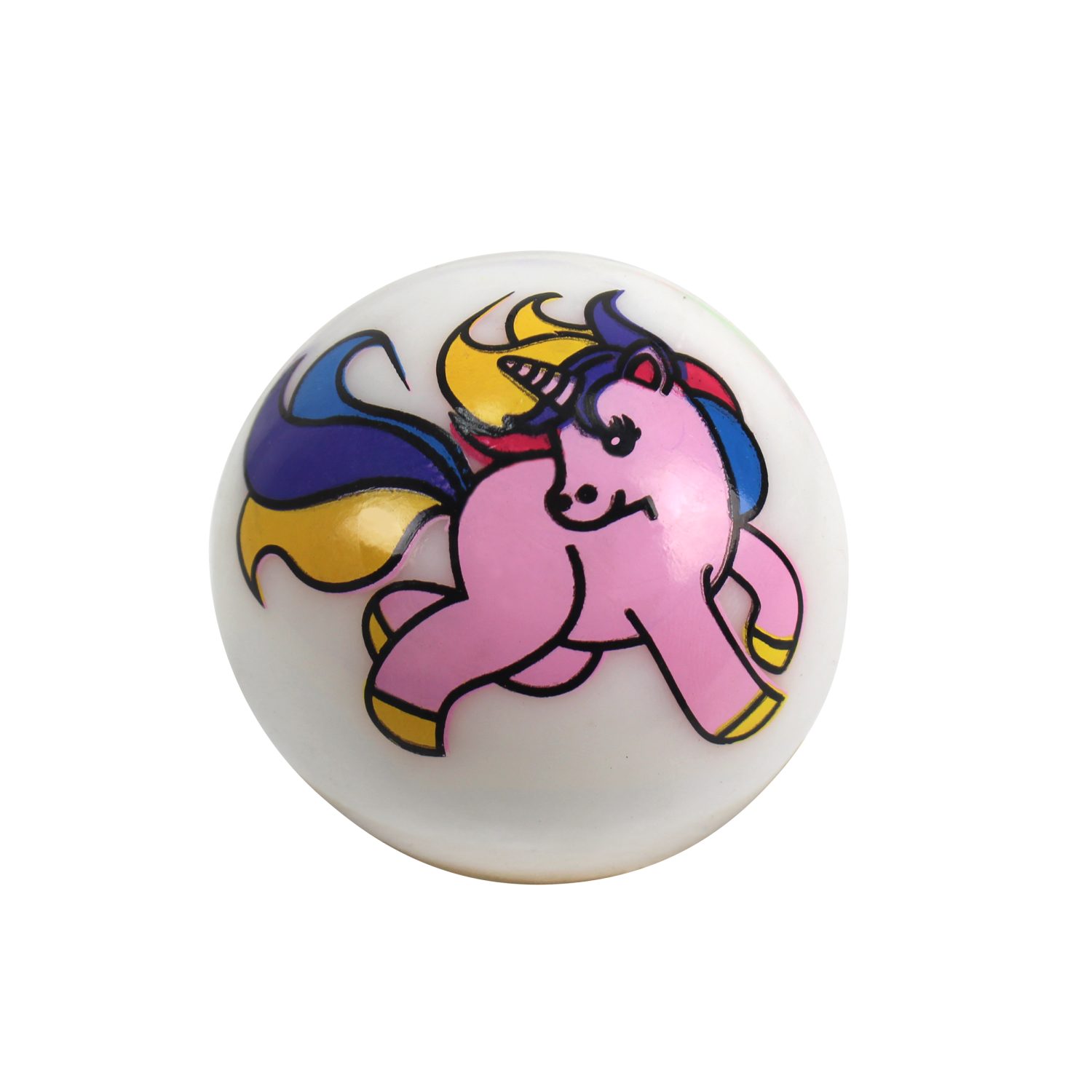 Мячик-прыгун со светом 1TOY Единорог,  5,5 см