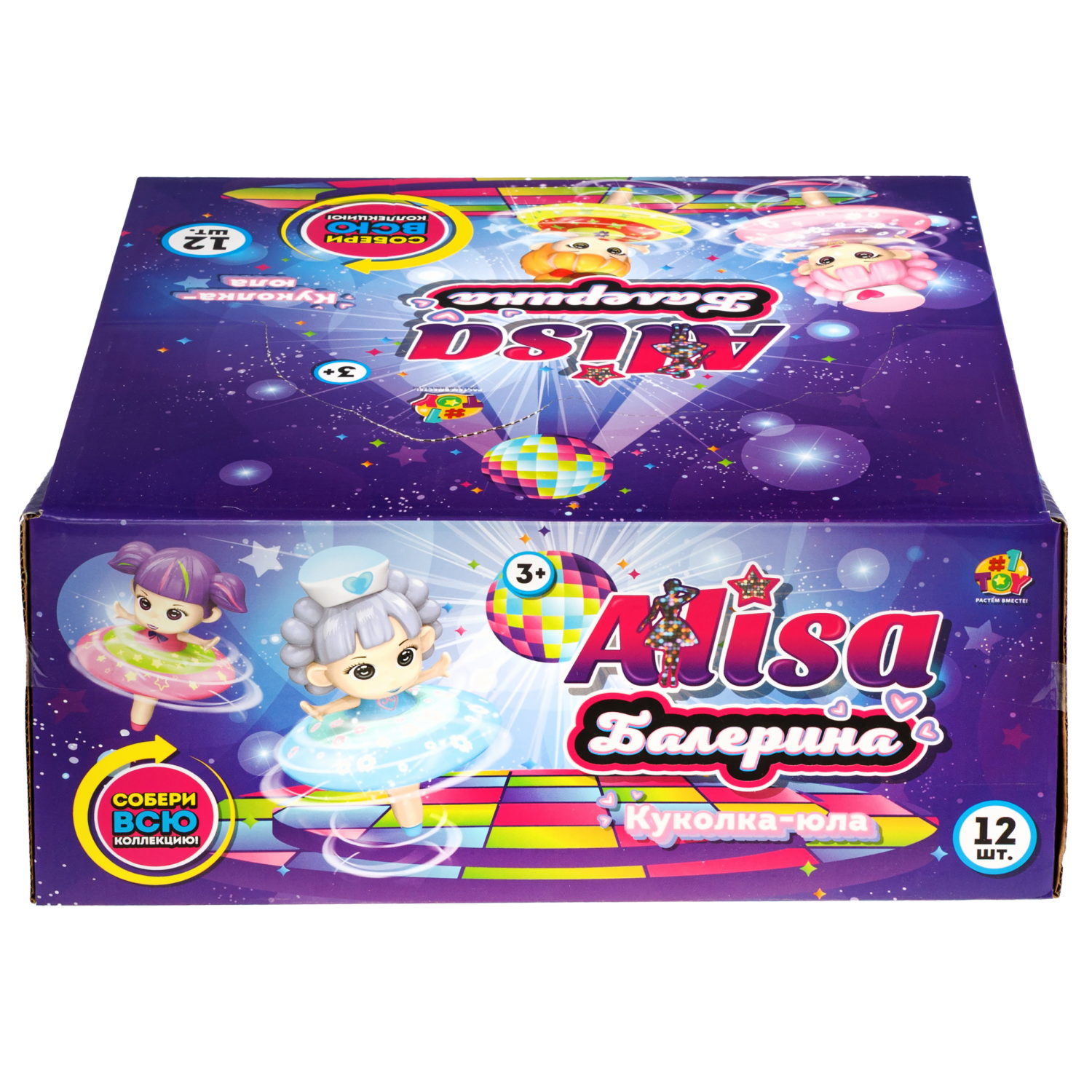 Крутящаяся куколка 1TOY Алиса Балерина, в ассортименте
