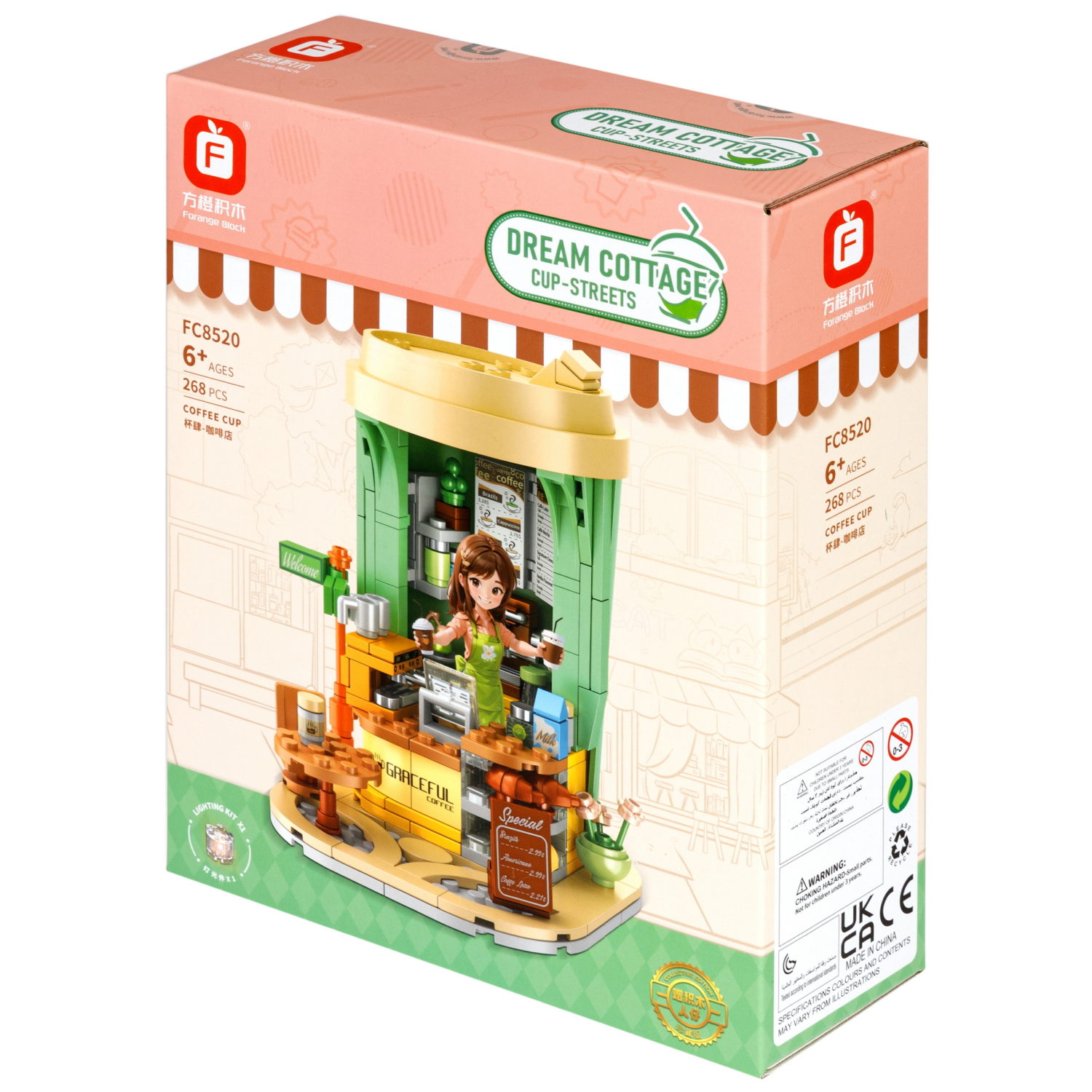 Конструктор 1TOY Blockformers  "Кофейня", со светом, 268 деталей
